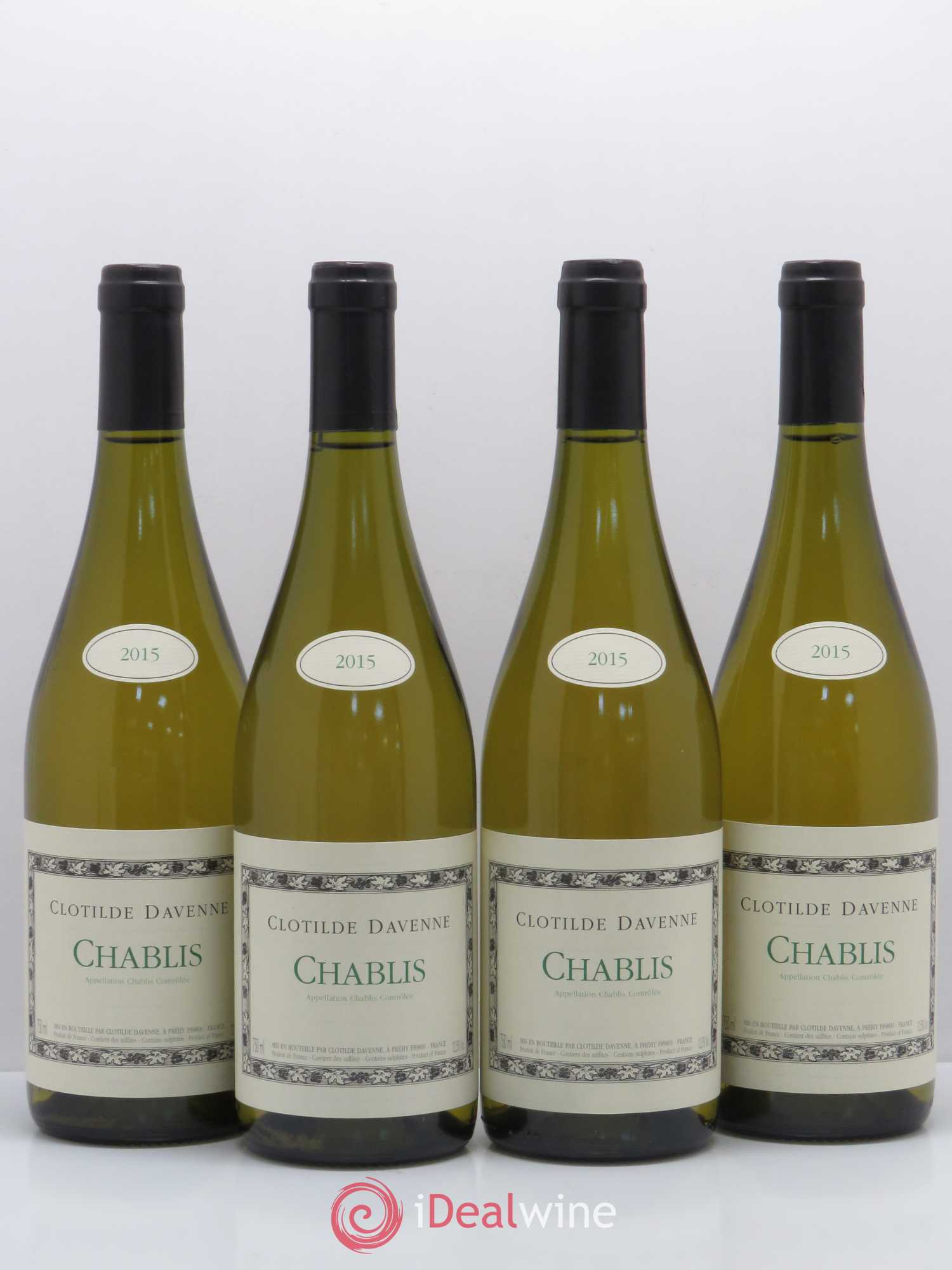 Chablis Domaine Clotilde Davenne 2015 - Posten von 4 Flaschen - 0