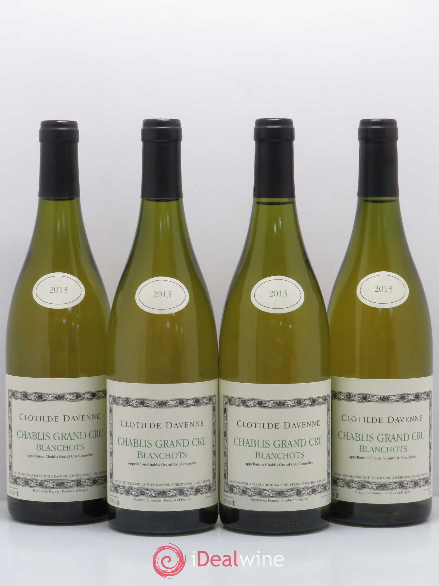 Chablis Grand Cru Domaine Clotilde Davenne Blanchots 2013 - Posten von 4 Flaschen - 0