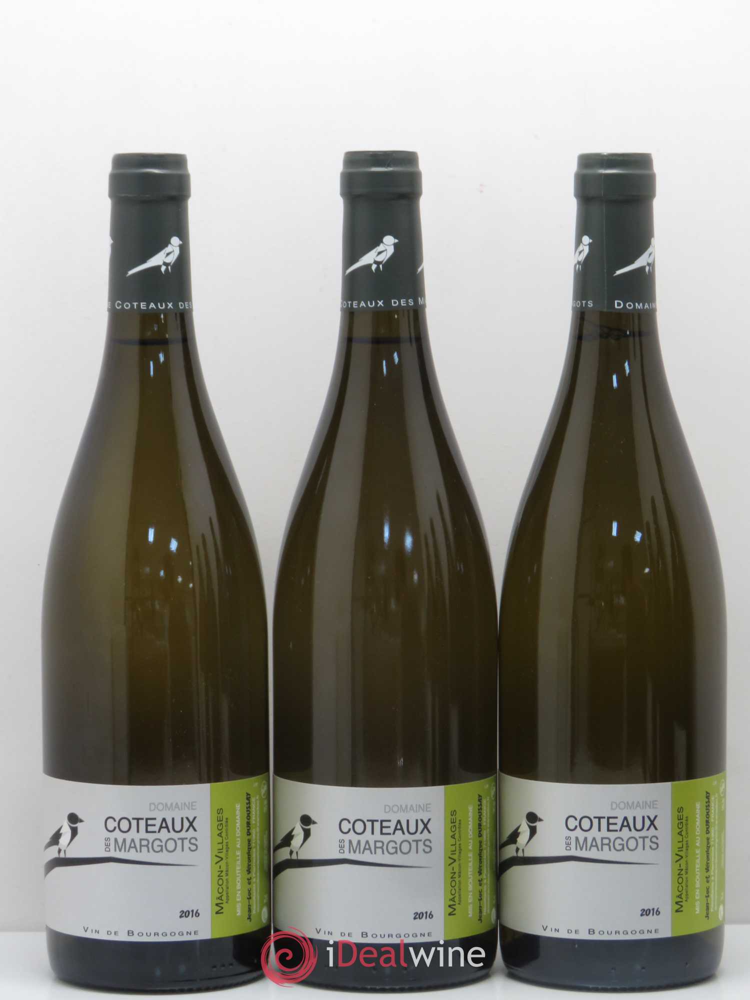 Mâcon Mâcon-Villages Domaine Côteaux des Margots 2016 - Posten von 6 Flaschen - 1