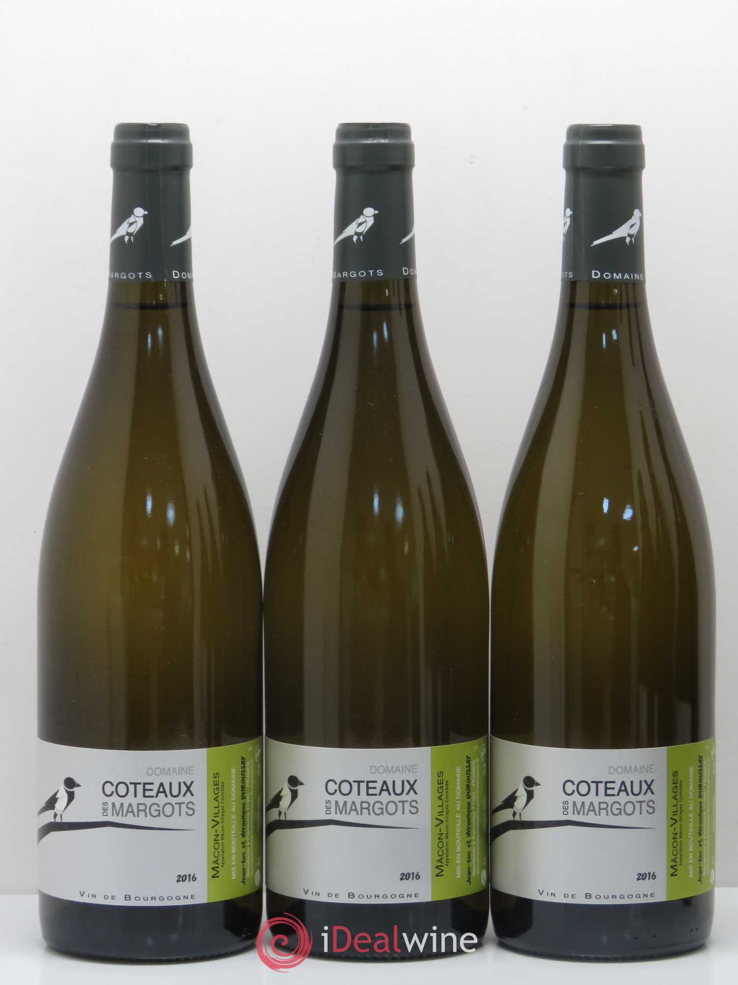 Mâcon Mâcon-Villages Domaine Côteaux des Margots 2016 - Posten von 6 Flaschen - 1