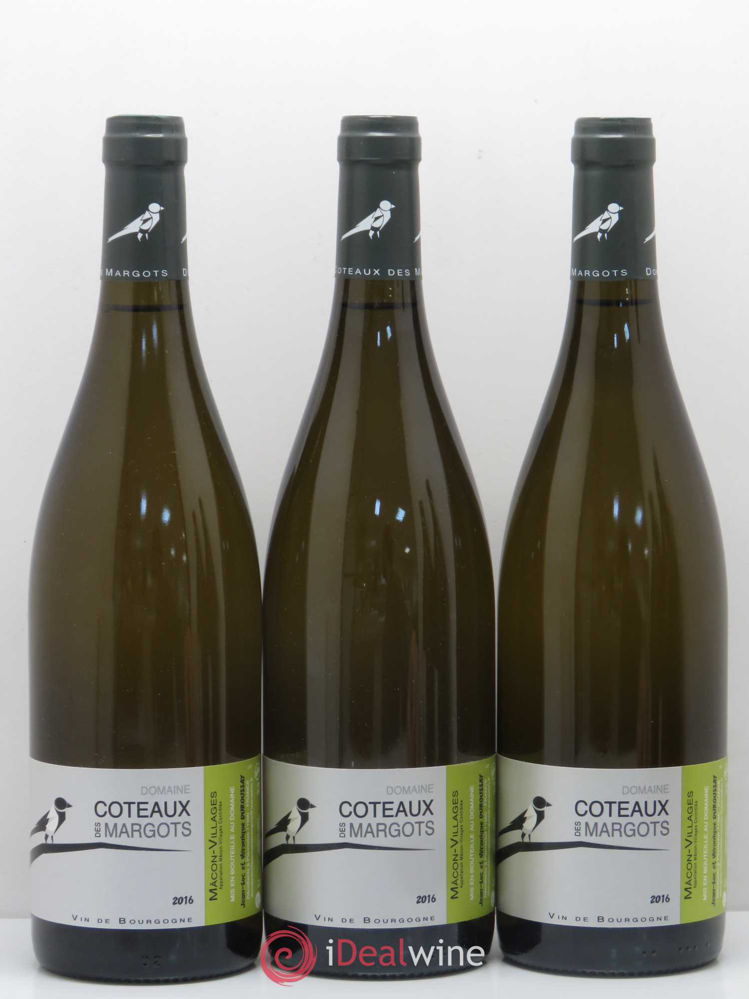 Mâcon Mâcon-Villages Domaine Côteaux des Margots 2016 - Posten von 5 Flaschen - 1