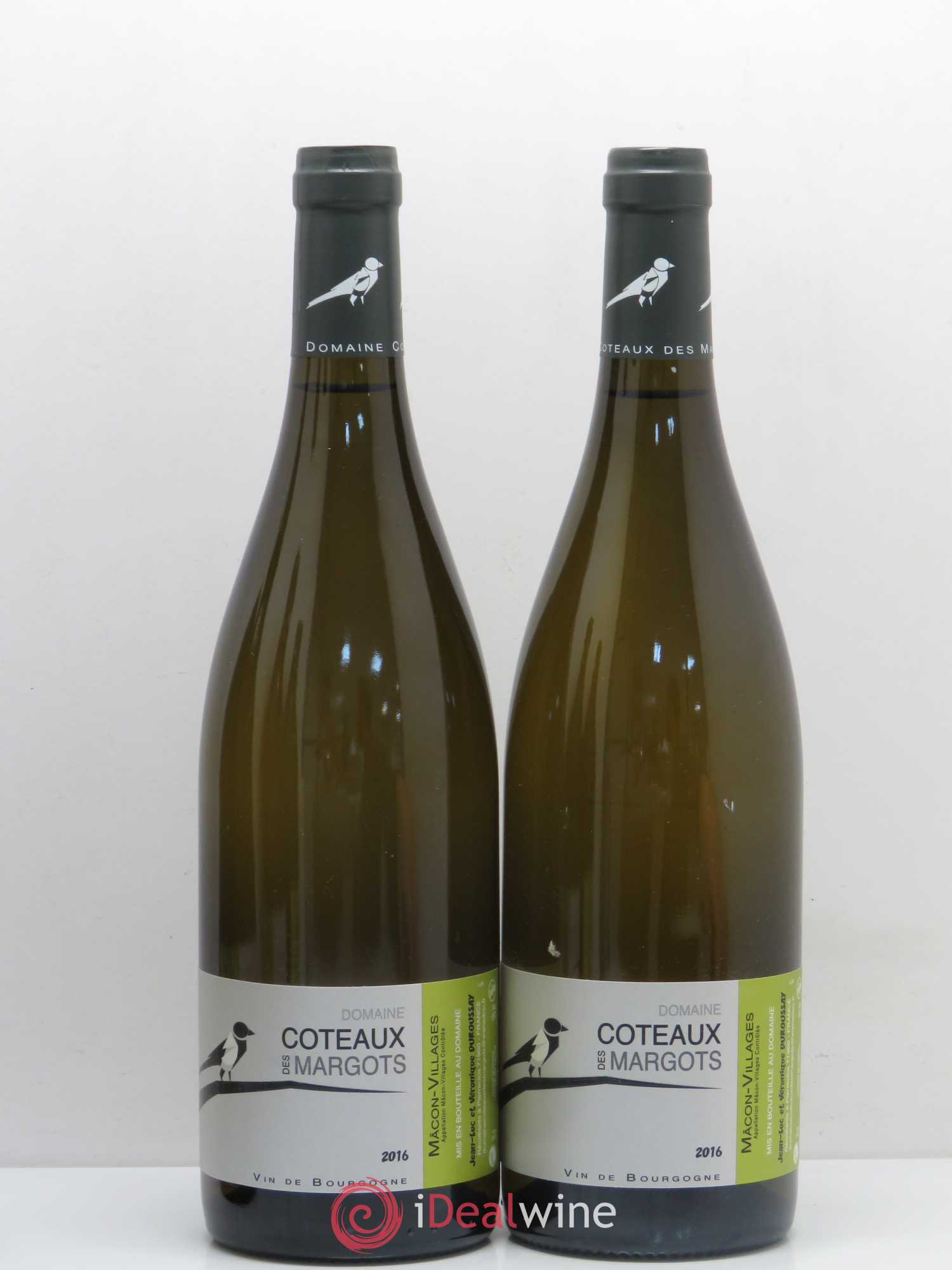 Mâcon Mâcon-Villages Domaine Côteaux des Margots 2016 - Posten von 5 Flaschen - 2