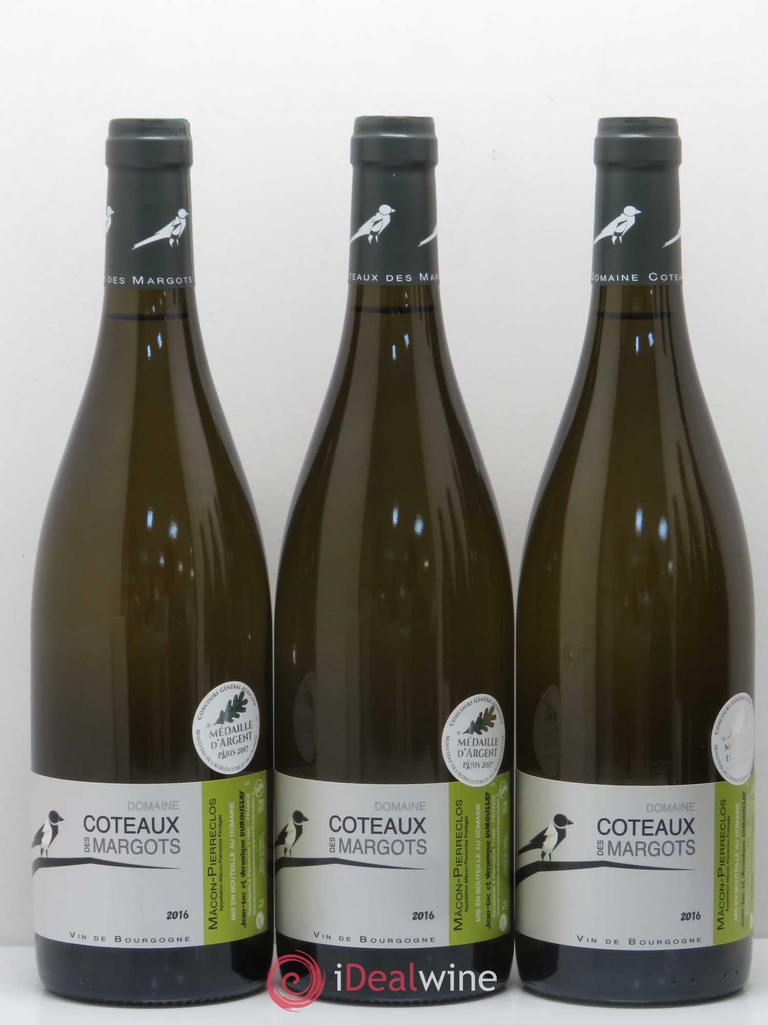 Divers Mâcon-Pierreclos Domaine Côteaux des Margots 2016 - Posten von 6 Flaschen - 2
