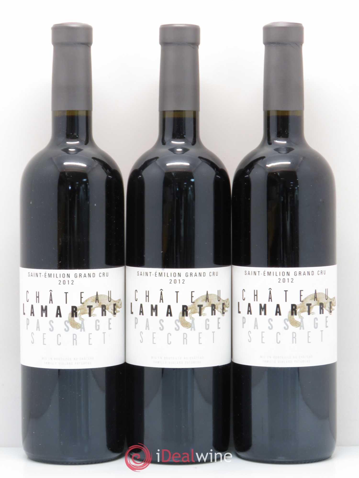 Château Lamartre Passage Secret 2012 - Lot de 3 bouteilles - 0