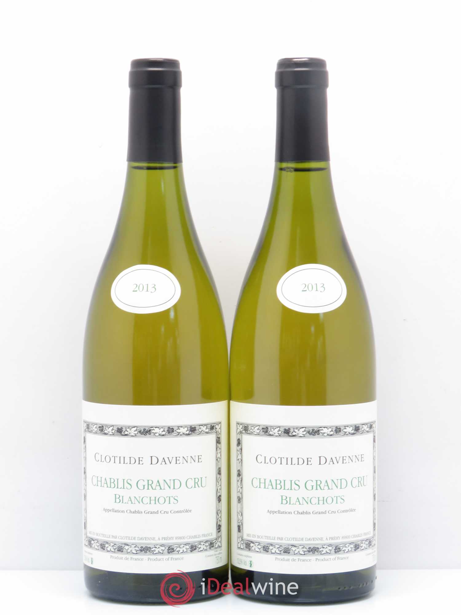Chablis Grand Cru Blanchots Domaine Clotilde Davenne 2013 - Posten von 2 Flaschen - 0