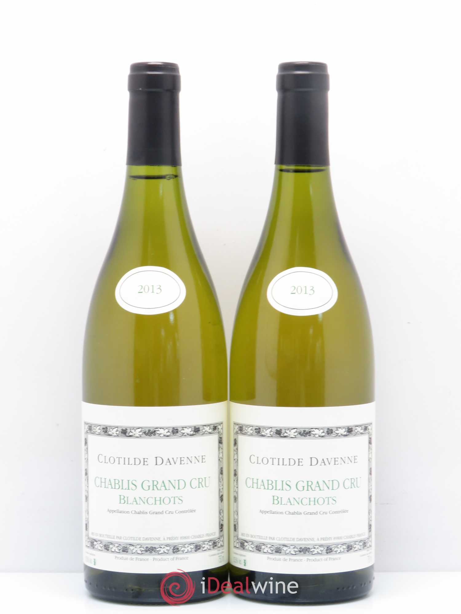 Chablis Grand Cru Blanchots Domaine Clotilde Davenne 2013 - Posten von 2 Flaschen - 0