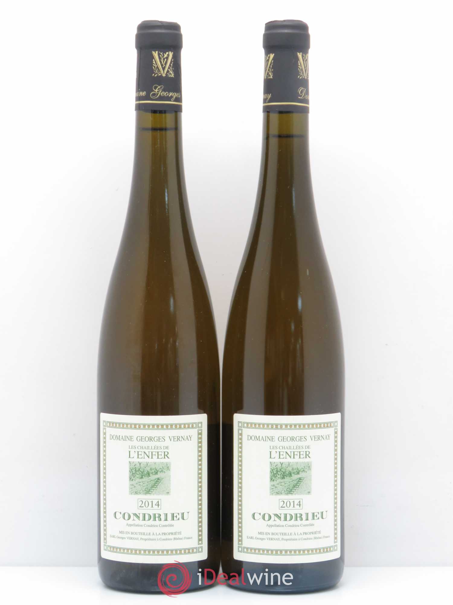 Condrieu Les Chaillées de l'Enfer Georges Vernay 2014 - Lot de 2 bouteilles - 0
