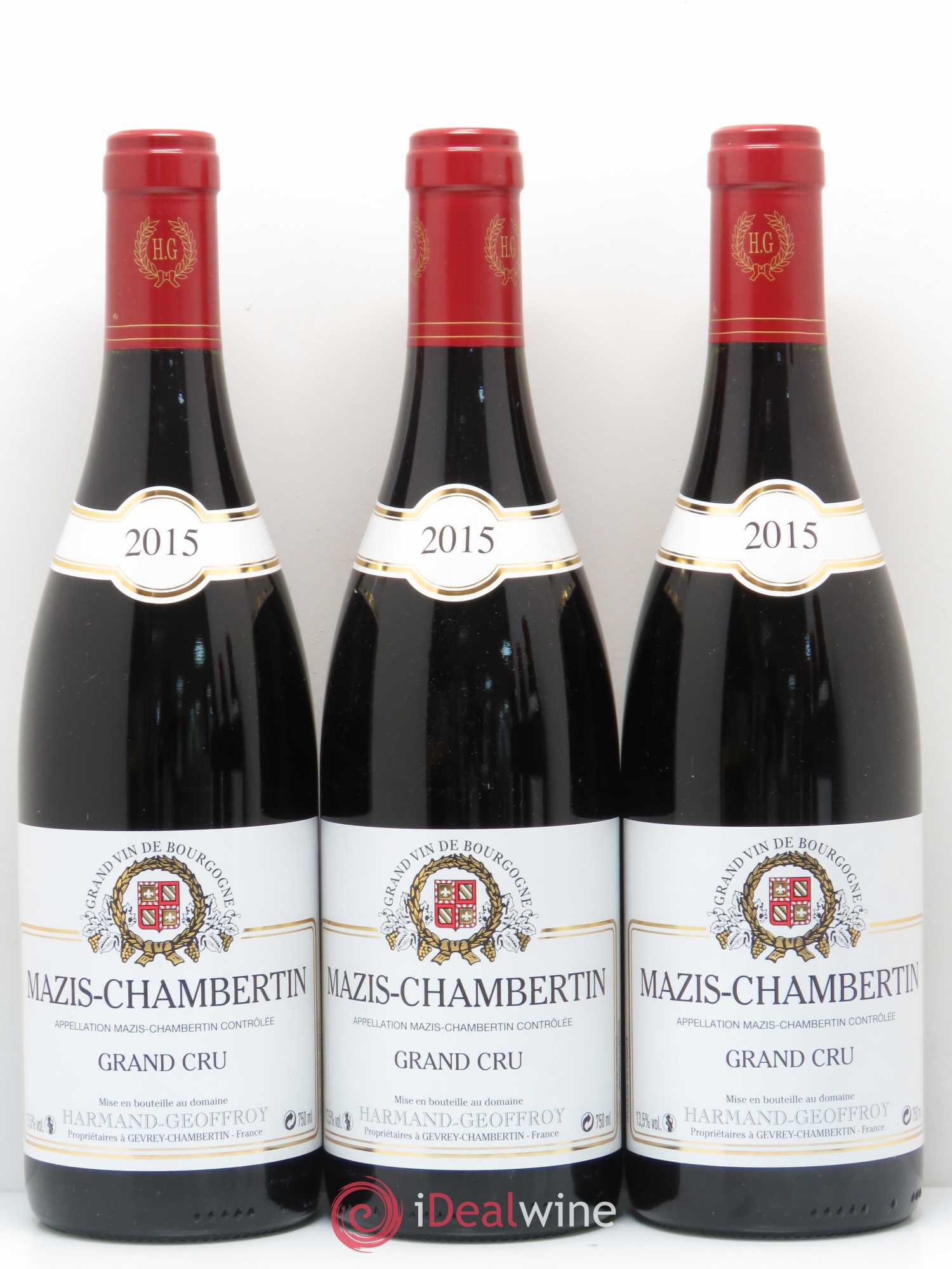 Mazis-Chambertin Grand Cru Harmand-Geoffroy (Domaine) 2015 - Lot de 6 bouteilles - 1