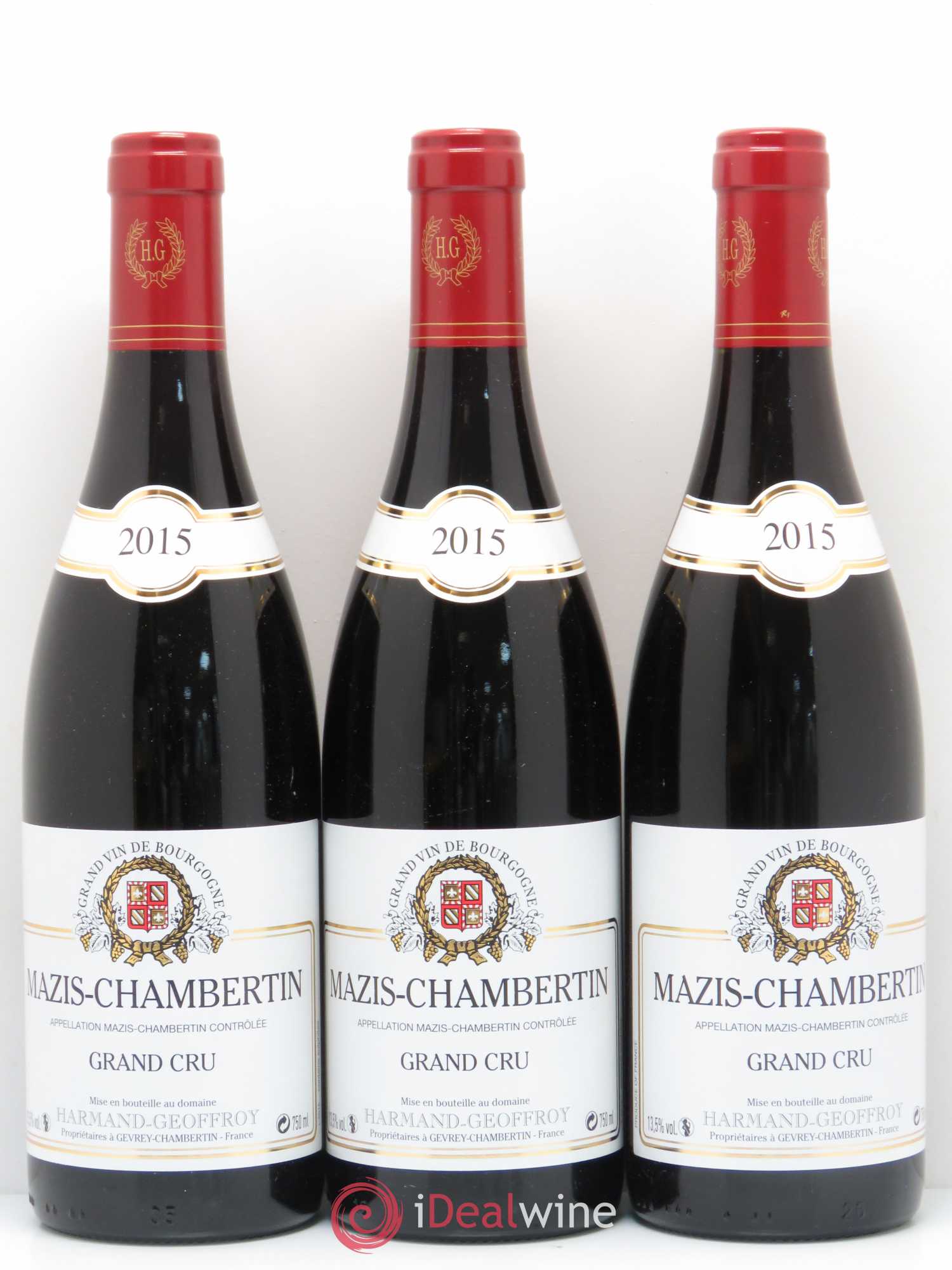 Mazis-Chambertin Grand Cru Harmand-Geoffroy (Domaine) 2015 - Lot de 6 bouteilles - 2