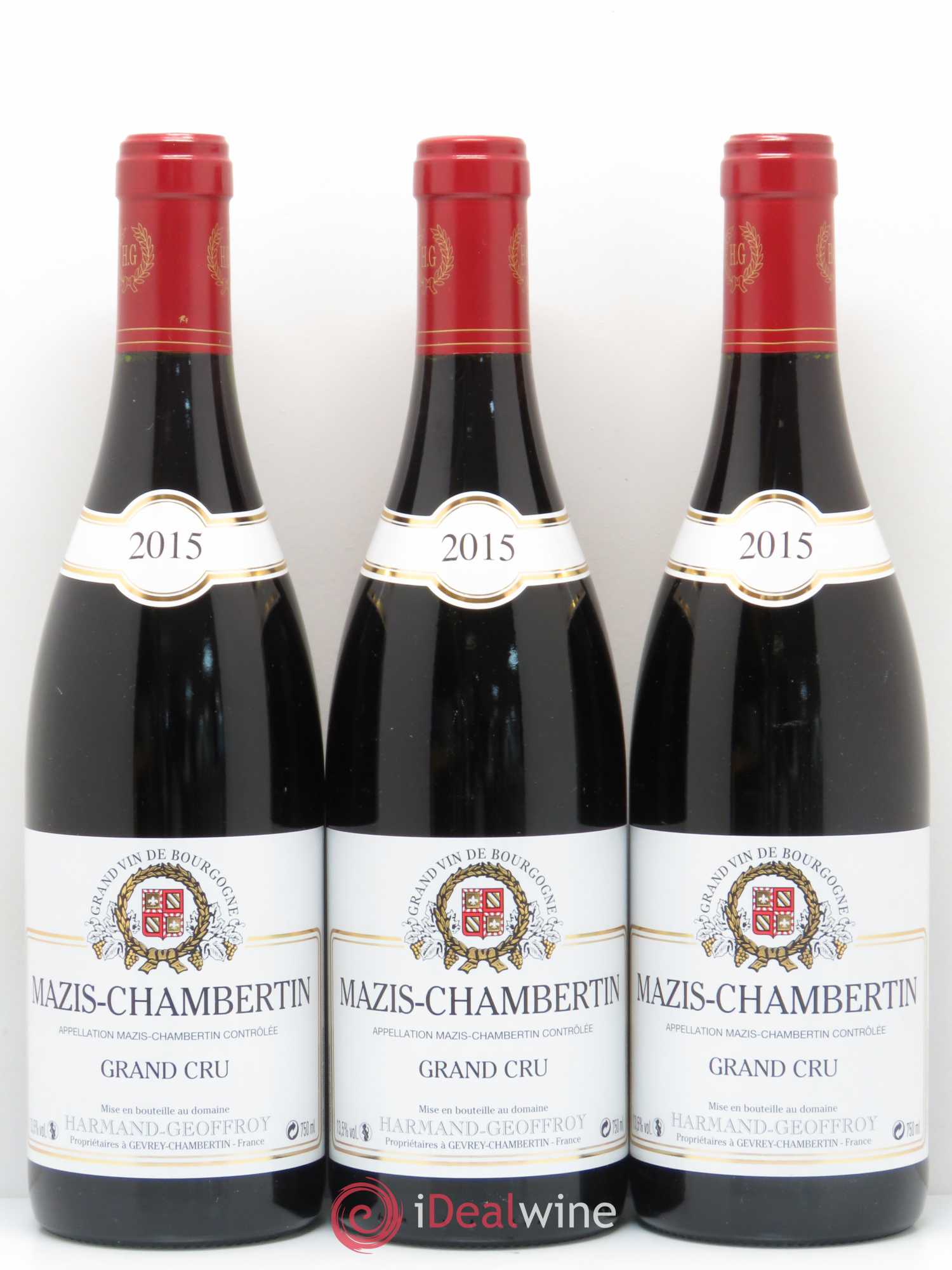 Mazis-Chambertin Grand Cru Harmand-Geoffroy (Domaine) 2015 - Lot de 3 bouteilles - 0