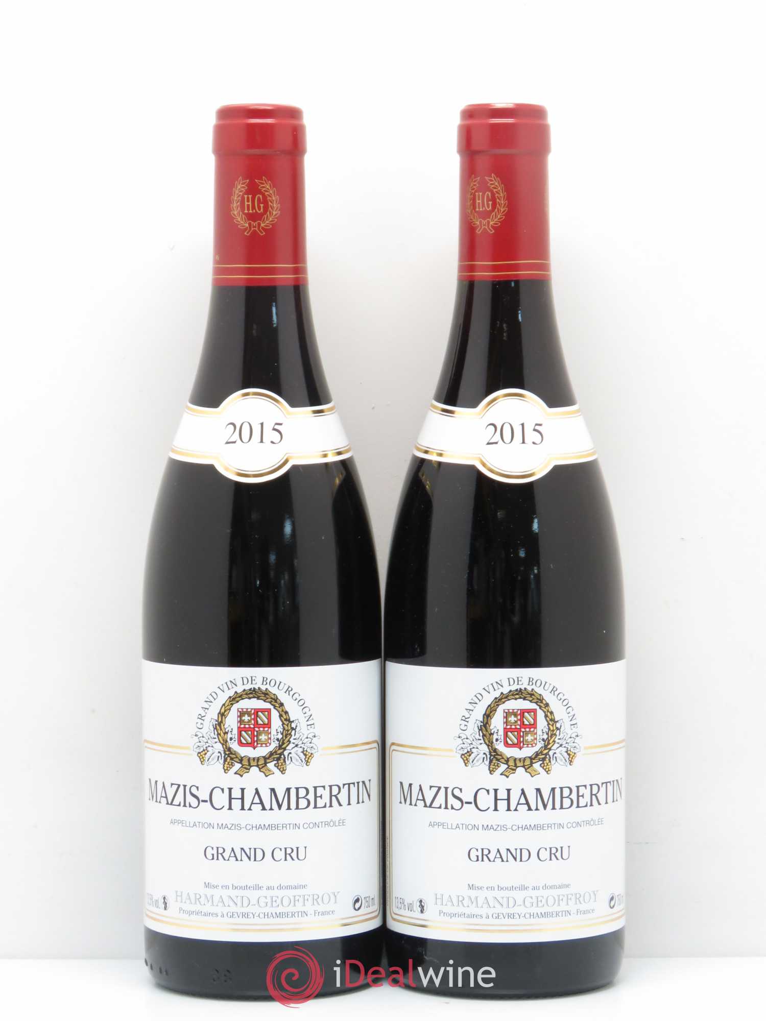 Mazis-Chambertin Grand Cru Harmand-Geoffroy (Domaine) 2015 - Lot de 2 bouteilles - 0