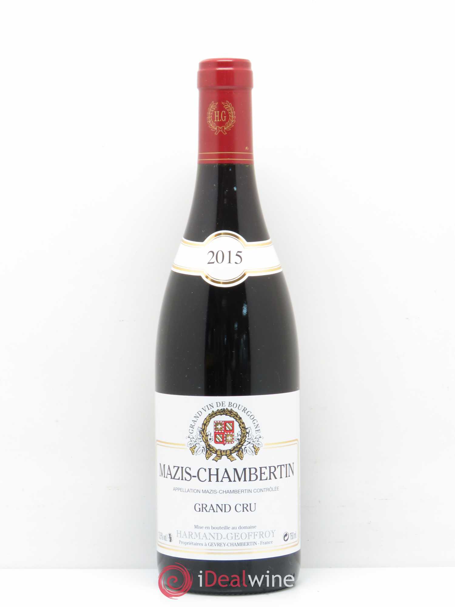 Mazis-Chambertin Grand Cru Harmand-Geoffroy (Domaine) 2015 - Lot de 1 bouteille - 0