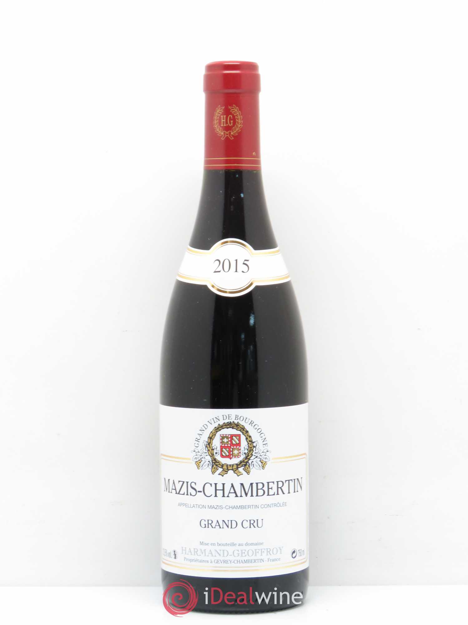 Mazis-Chambertin Grand Cru Harmand-Geoffroy (Domaine) 2015 - Lot de 1 bouteille - 0