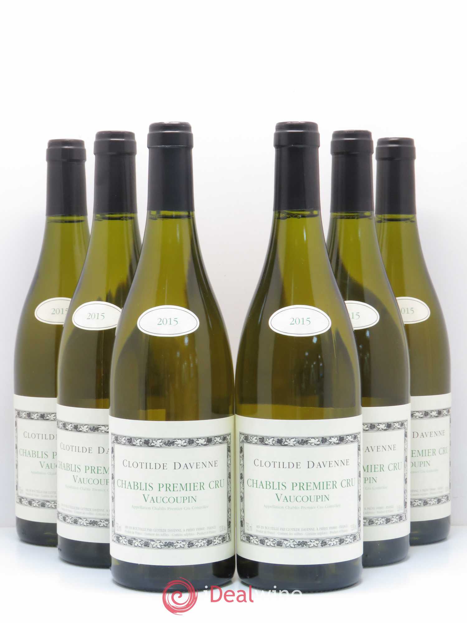 Chablis 1er Cru Vaucoupin Domaine Clotilde Davenne 2015 - Posten von 6 Flaschen - 0