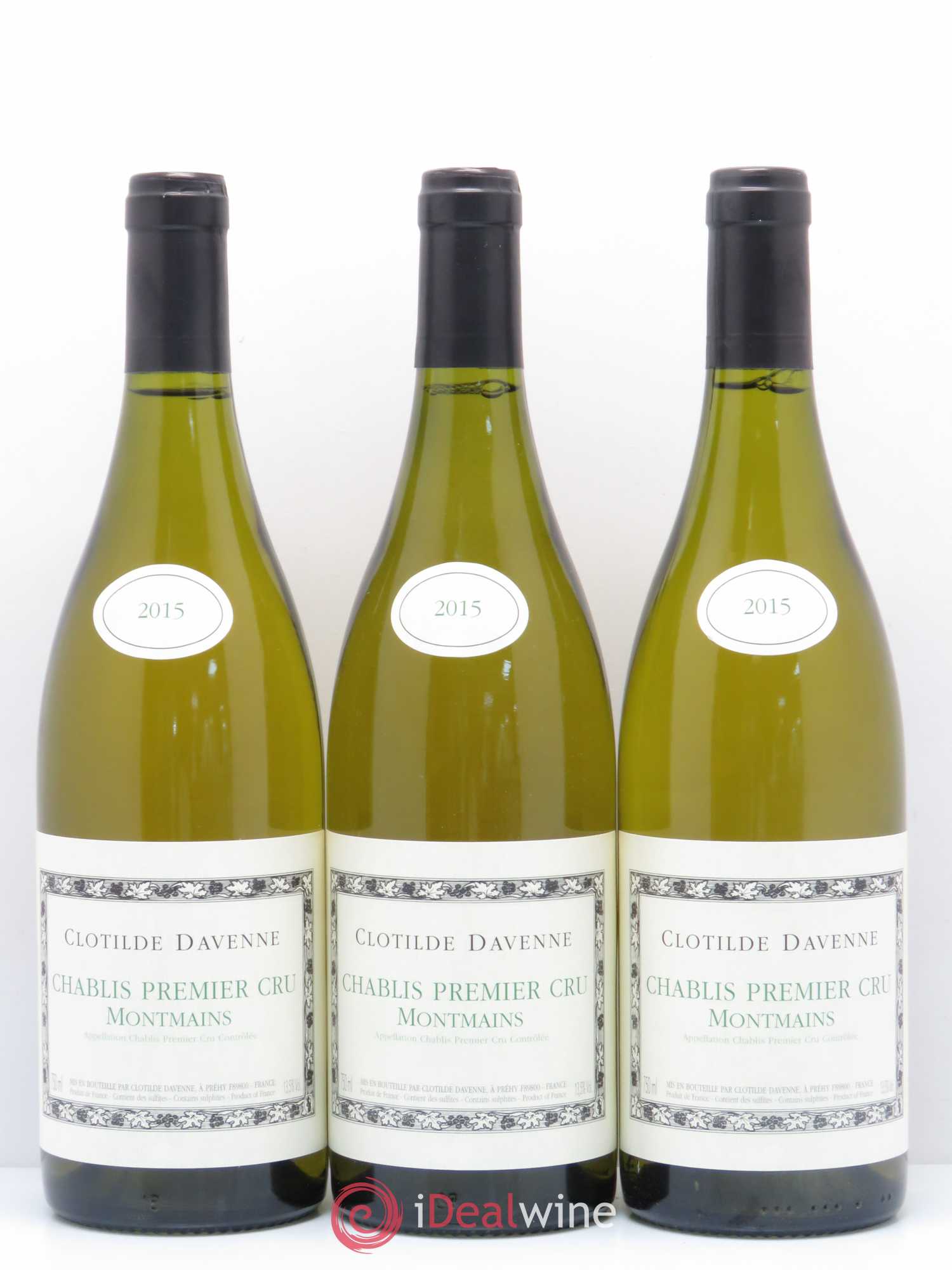 Chablis 1er Cru Montmains Domaine Clotilde Davenne 2015 - Posten von 6 Flaschen - 1
