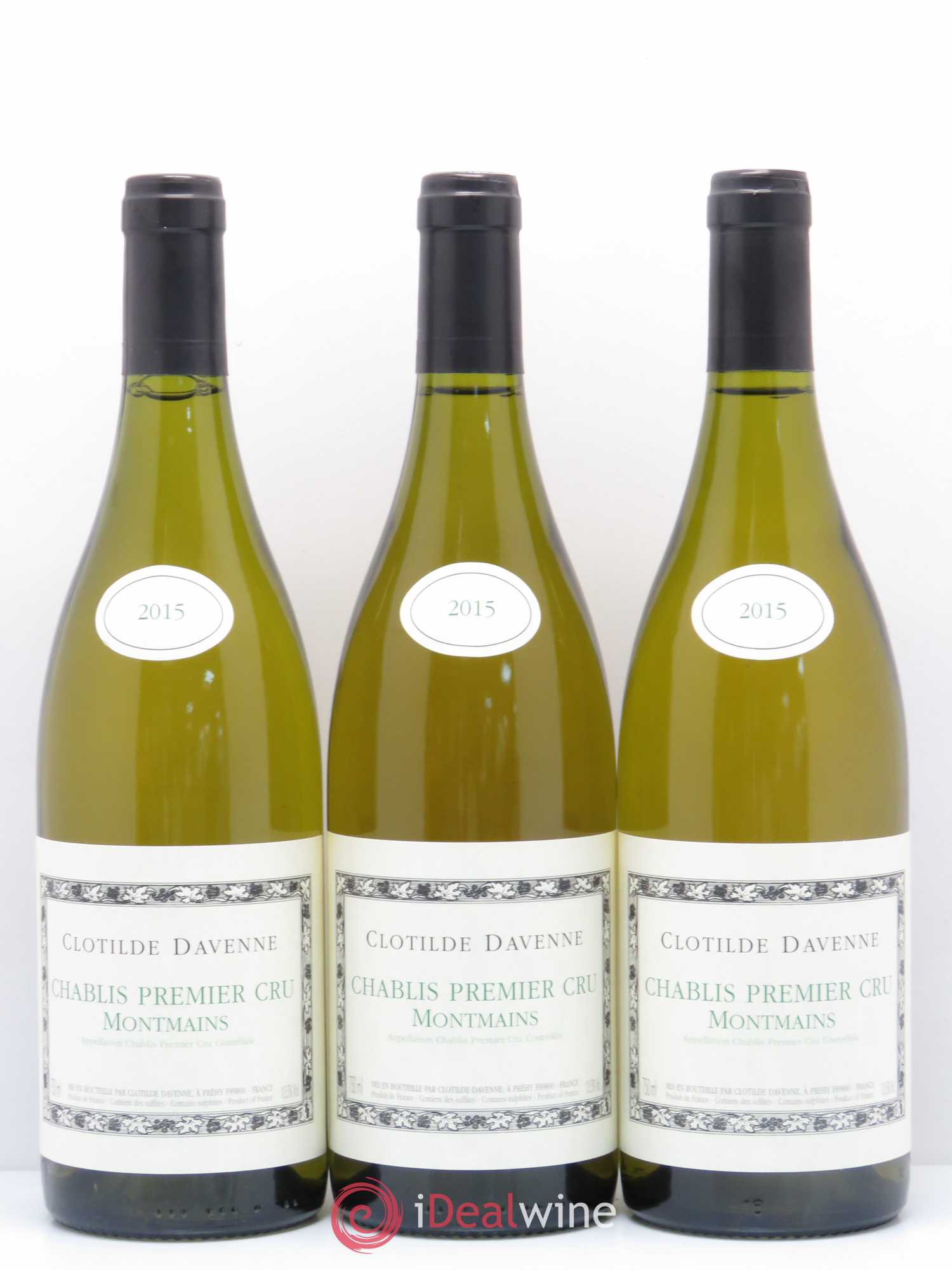 Chablis 1er Cru Montmains Domaine Clotilde Davenne 2015 - Posten von 6 Flaschen - 2