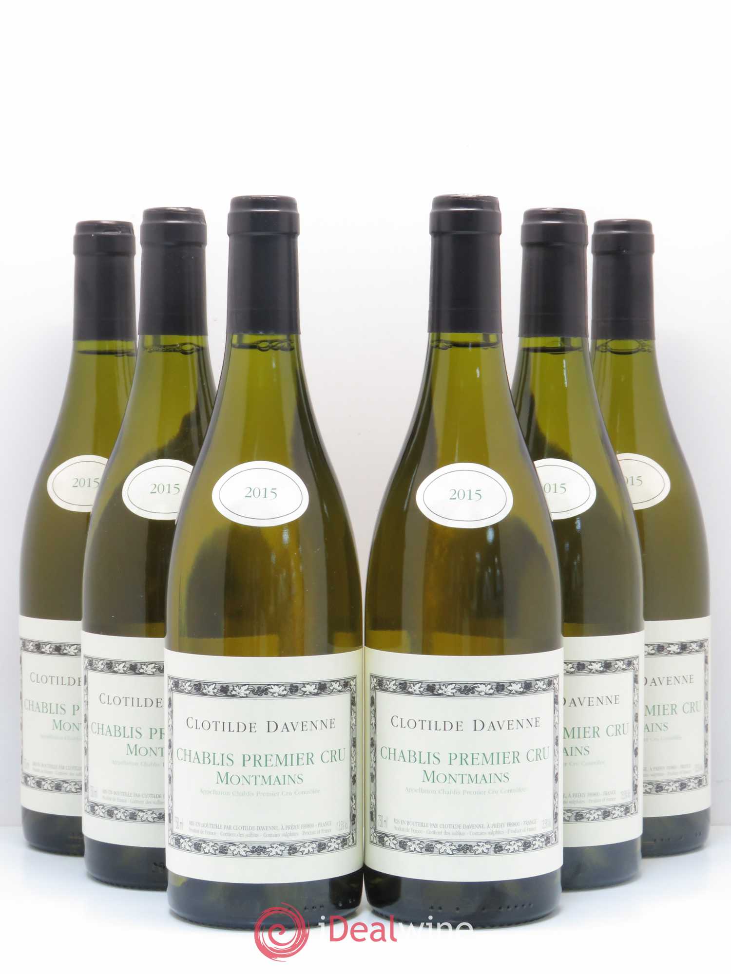 Chablis 1er Cru Montmains Domaine Clotilde Davenne 2015 - Posten von 6 Flaschen - 0