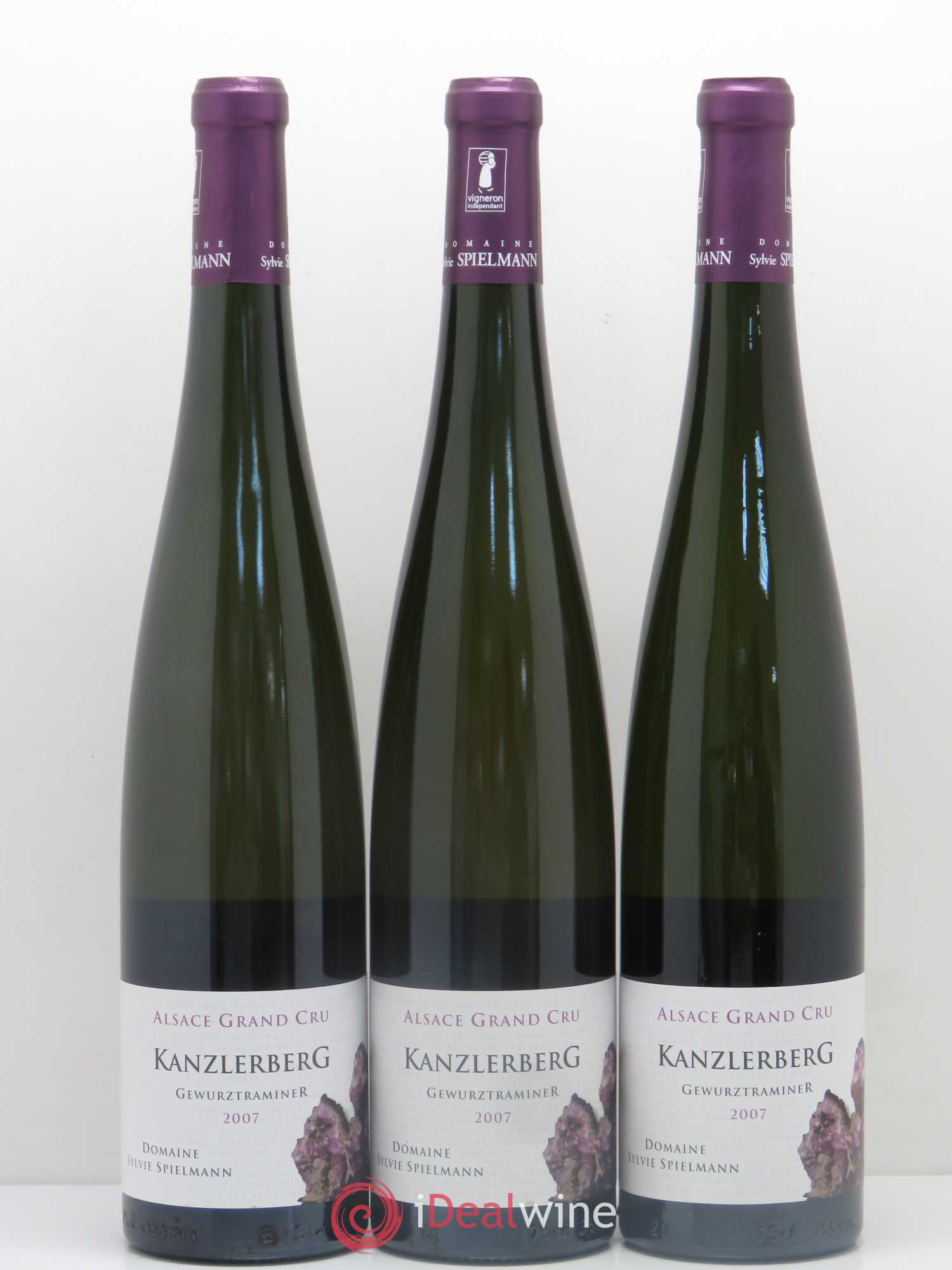 Gewurztraminer Alsace Grand Cru Kanzlerberg Domaine Sylvie Spielmann 2007 - Posten von 3 Flaschen - 0