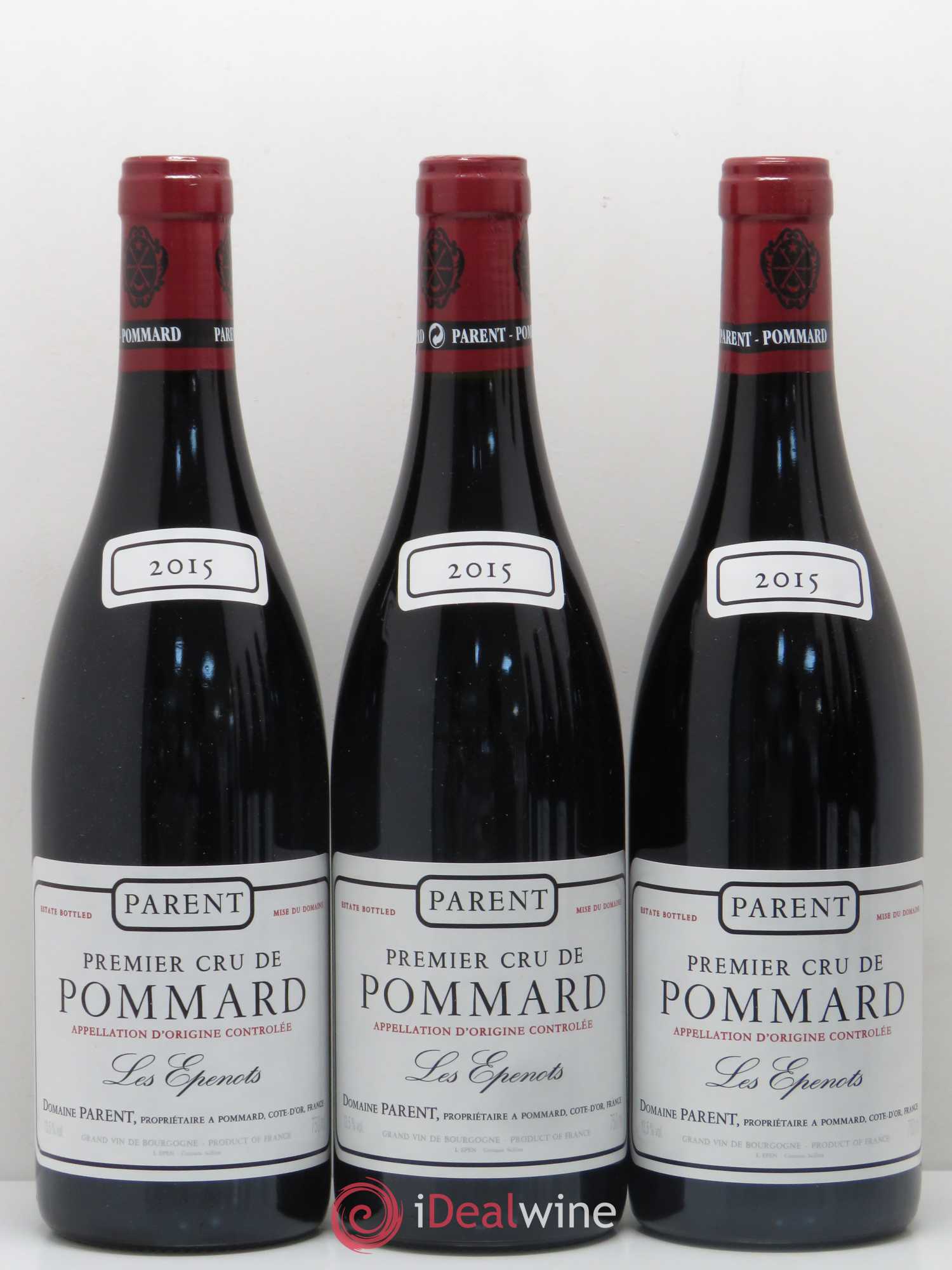 Pommard 1er Cru Les Epenots Domaine Parent 2015 - Posten von 6 Flaschen - 2