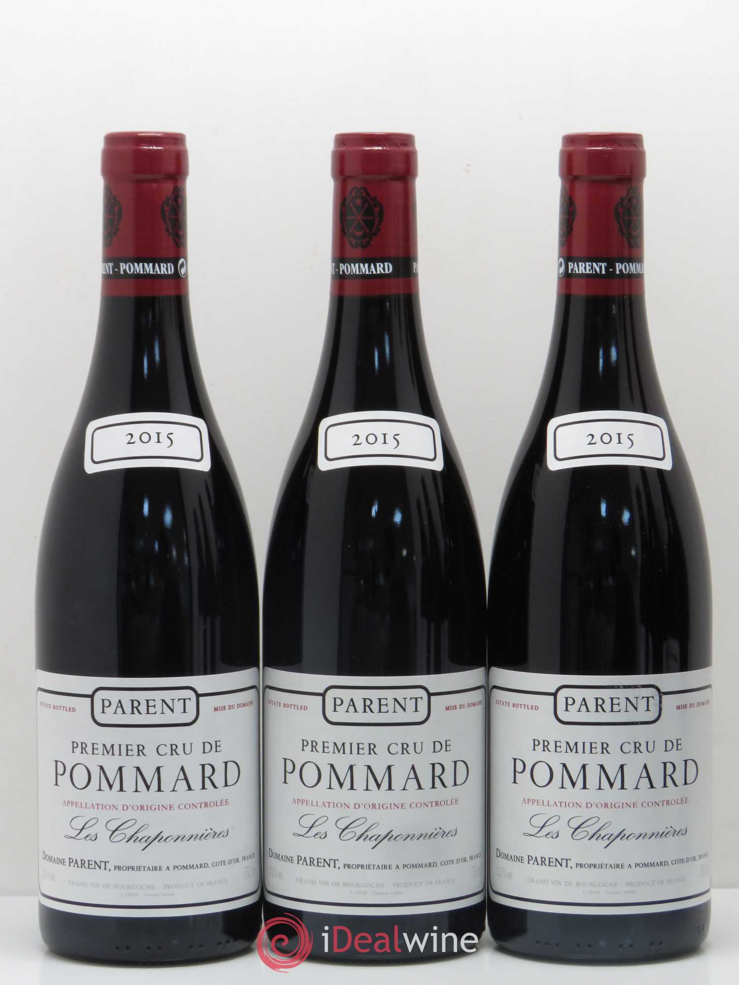 Pommard 1er Cru Les Chaponnières Domaine Parent 2015 - Lot de 6 bouteilles - 1