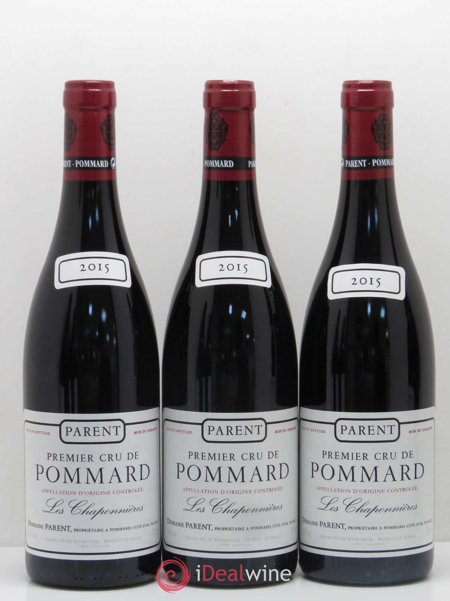 Pommard 1er Cru Les Chaponnières Domaine Parent 2015 - Lot de 6 bouteilles - 2