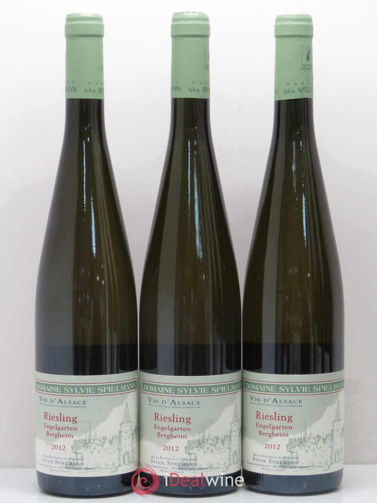 Riesling Grand Cru Riesling Engelgarten Bergheim Sylvie Spielmann 2012 - Lot of 6 bottles - 1