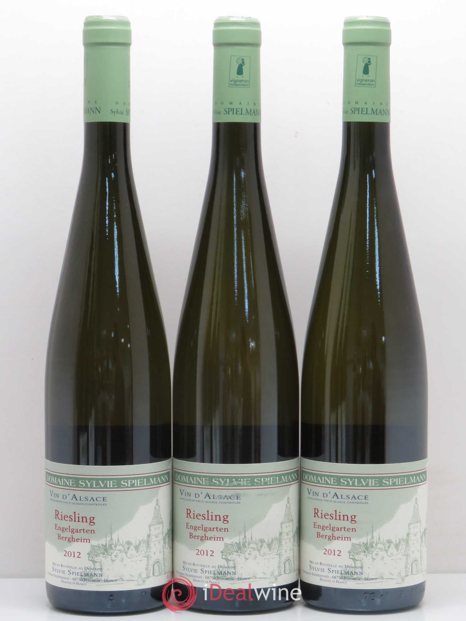 Riesling Grand Cru Riesling Engelgarten Bergheim Sylvie Spielmann 2012 - Lot of 6 bottles - 2