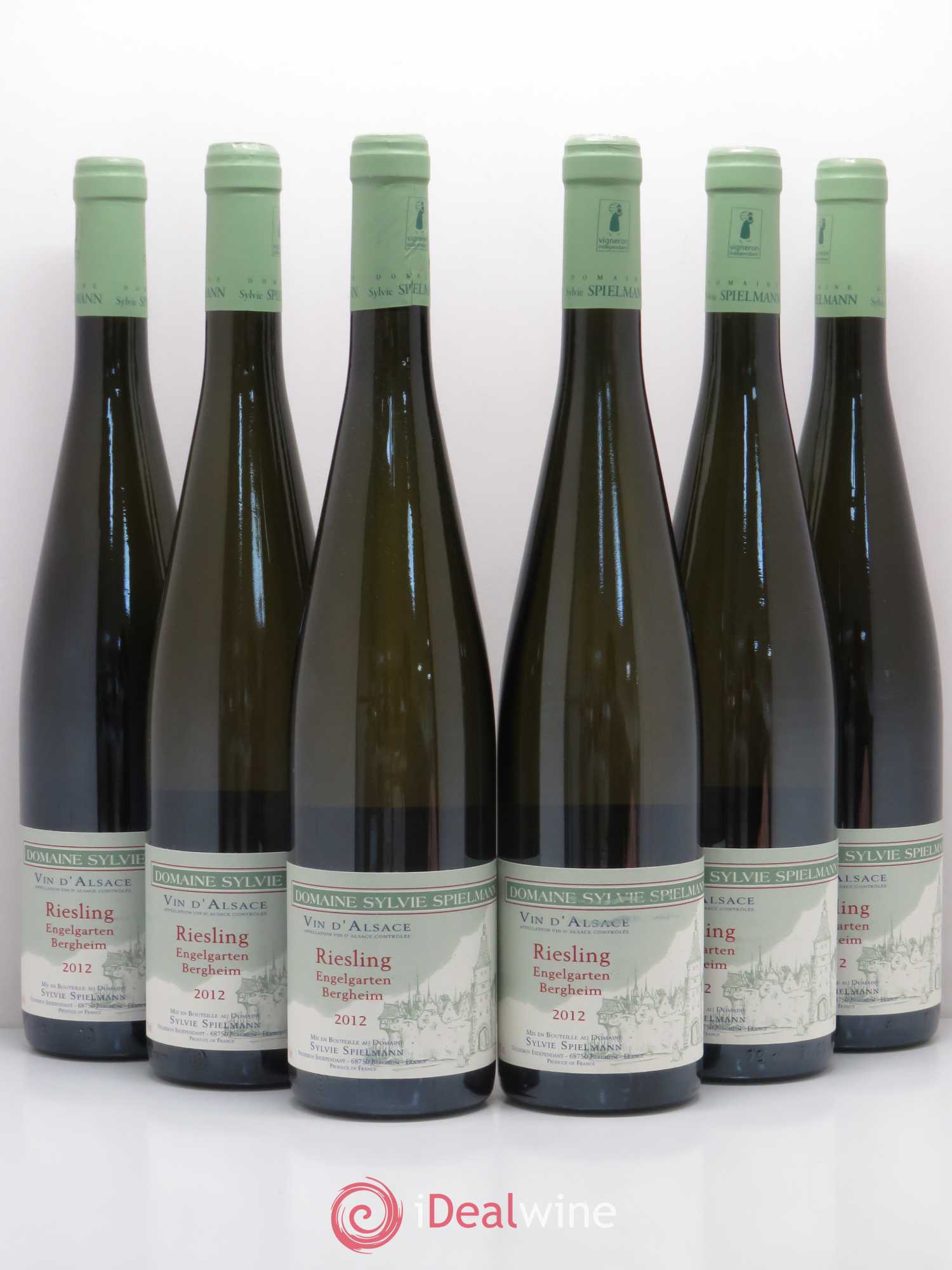 Riesling Grand Cru Riesling Engelgarten Bergheim Sylvie Spielmann 2012 - Lot of 6 bottles - 0