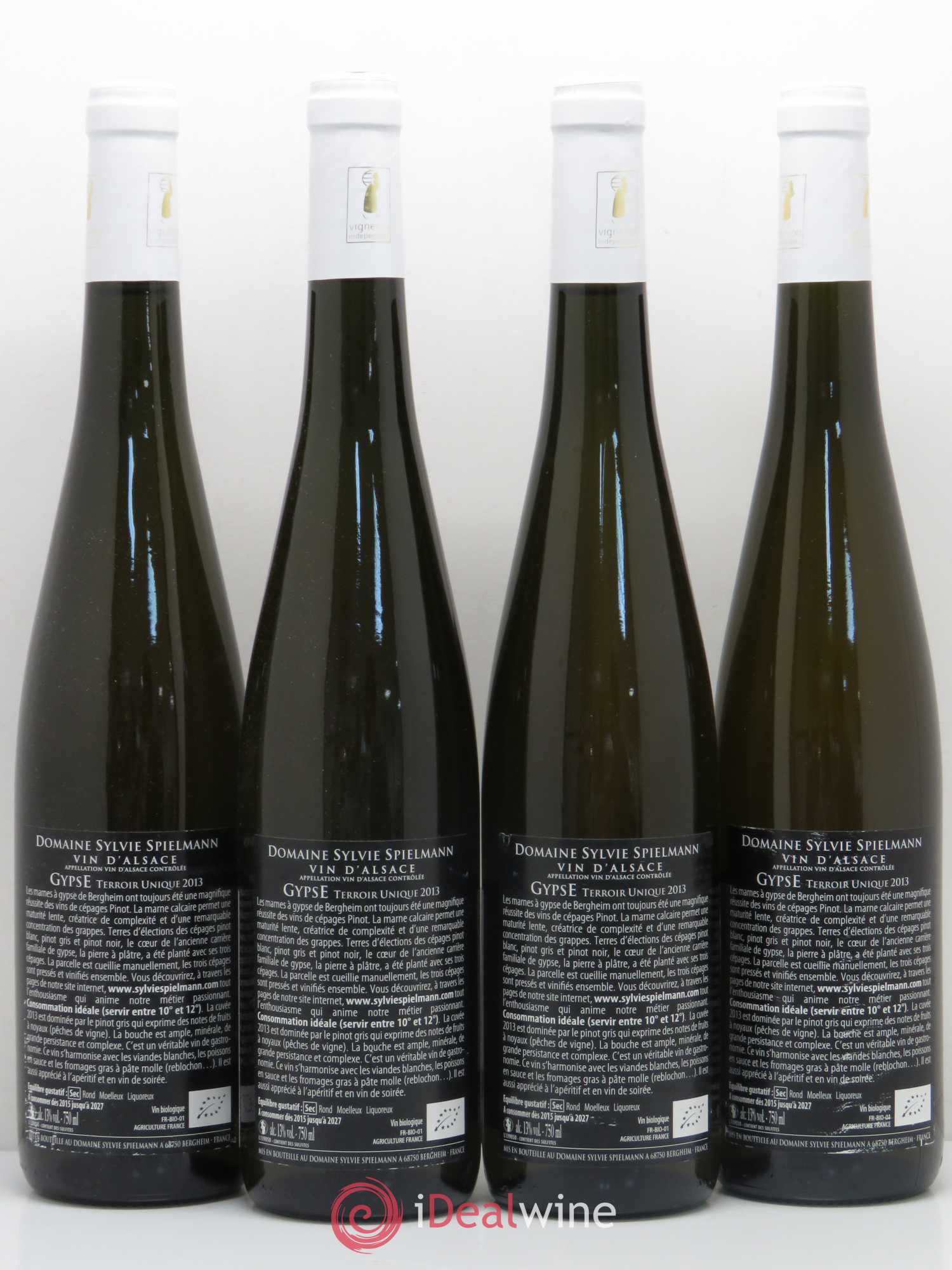 Alsace Gypse Terroir Unique Sylvie Spielmann 2013 - Posten von 4 Flaschen - 1