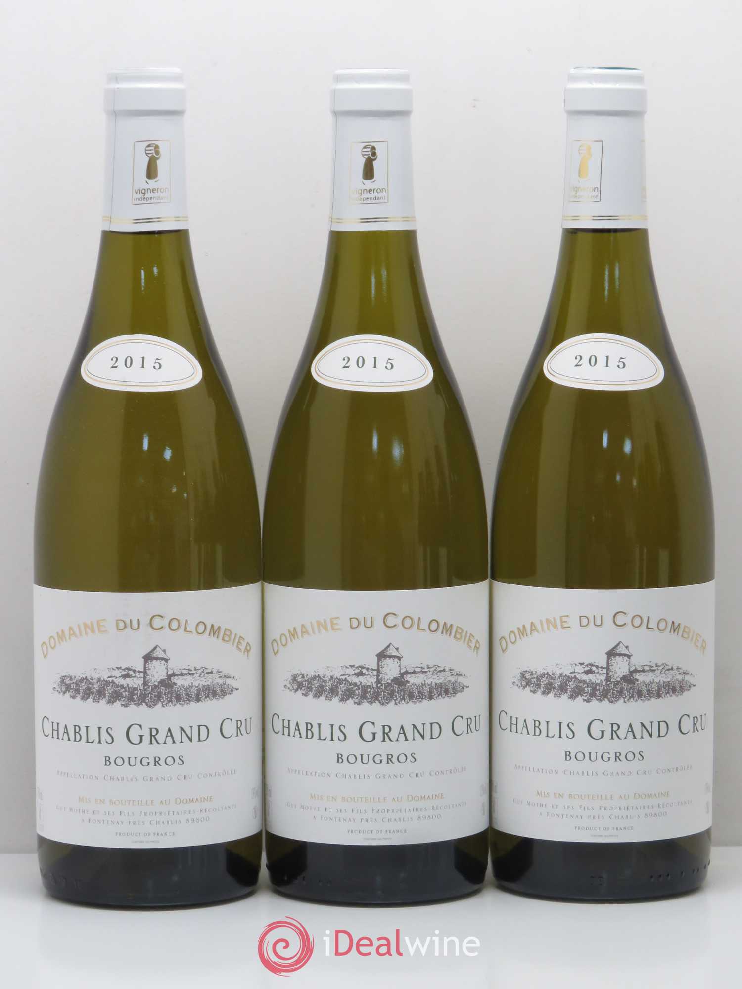 Chablis Grand Cru Bougros Domaine Du Colombier 2015 - Posten von 6 Flaschen - 1
