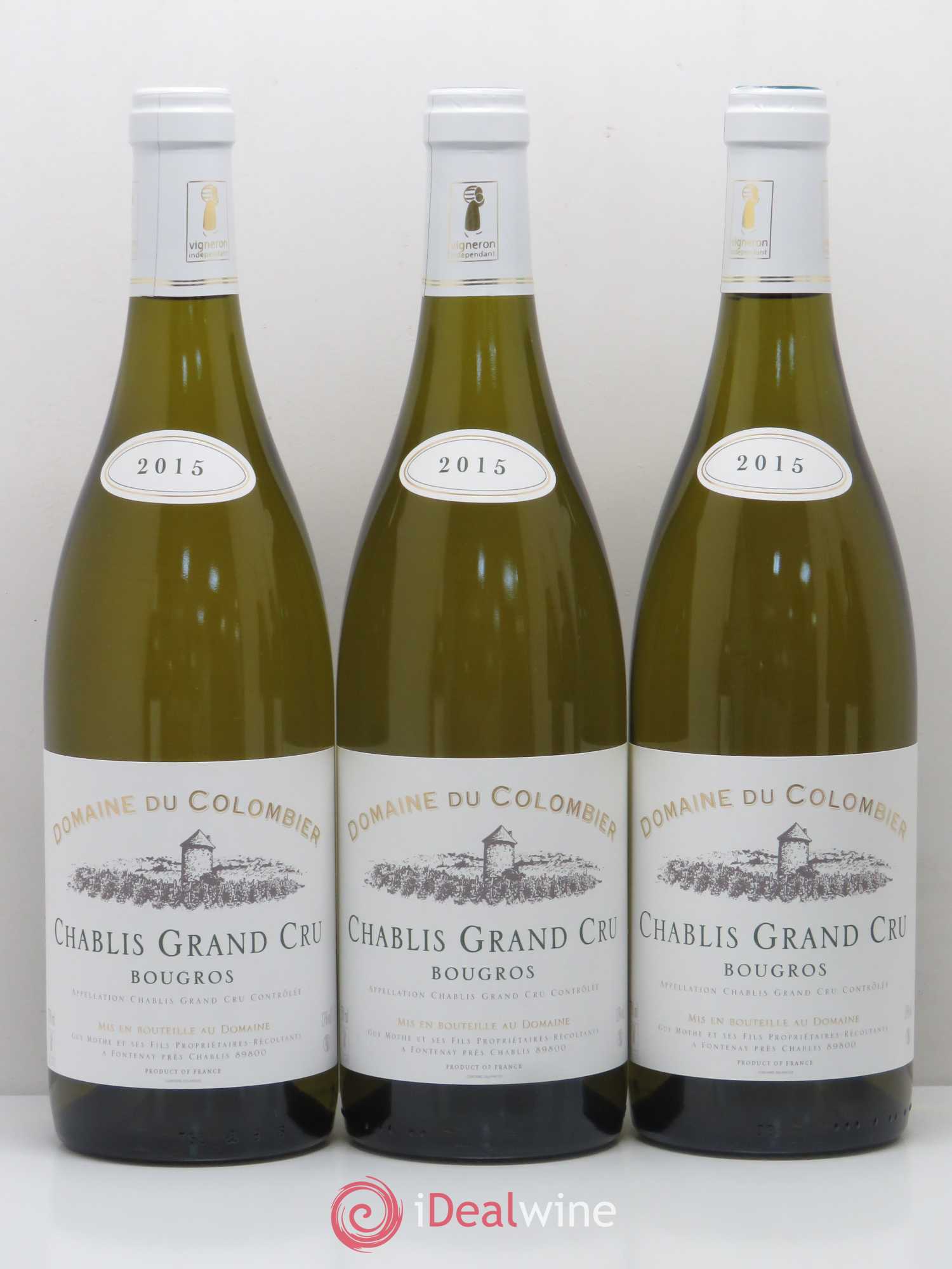 Chablis Grand Cru Bougros Domaine Du Colombier 2015 - Posten von 6 Flaschen - 2