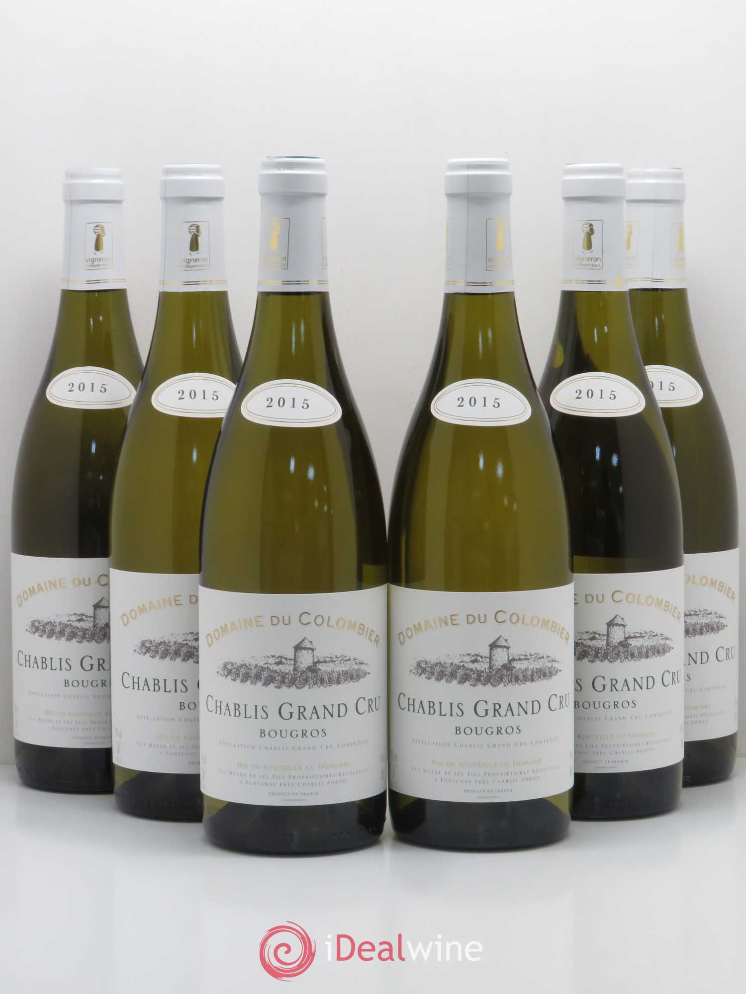 Chablis Grand Cru Bougros Domaine Du Colombier 2015 - Posten von 6 Flaschen - 0