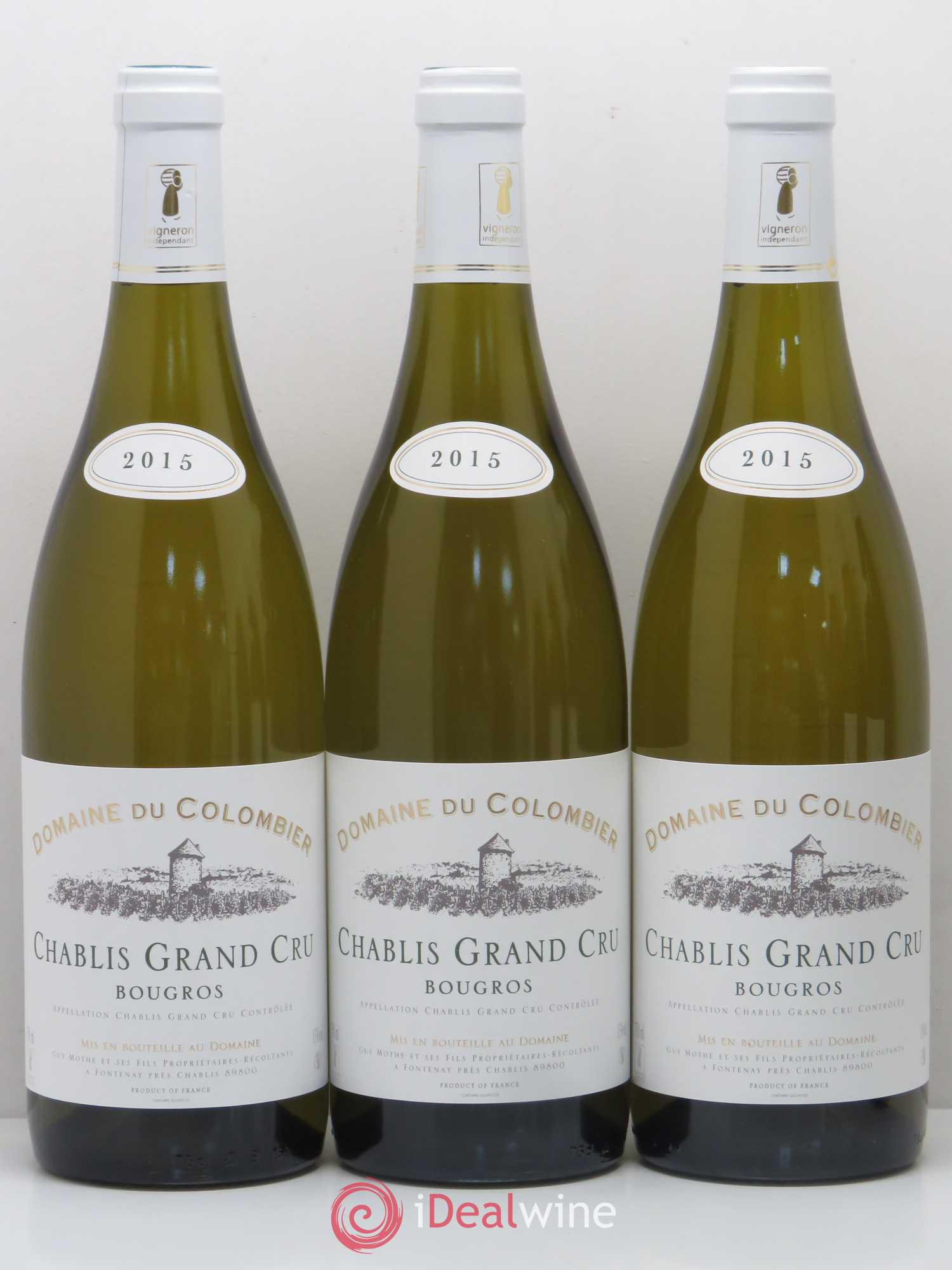 Chablis Grand Cru Bougros Domaine Du Colombier 2015 - Posten von 6 Flaschen - 2
