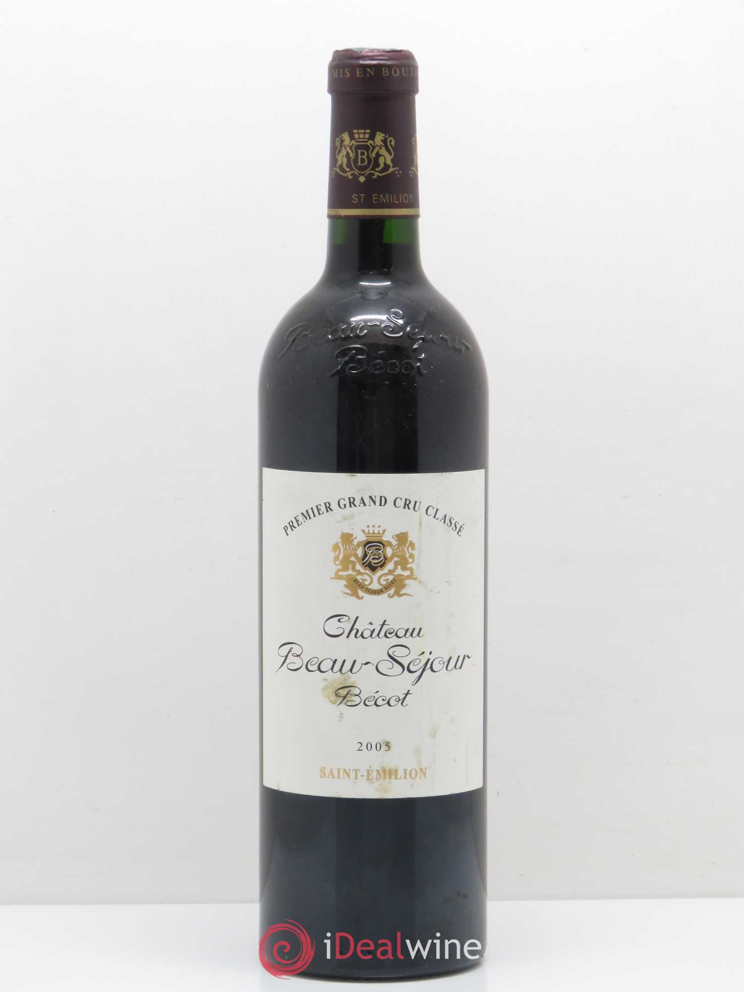 Château Beau-Séjour Bécot 1er Grand Cru Classé B 2005 - Lot de 1 bouteille - 0