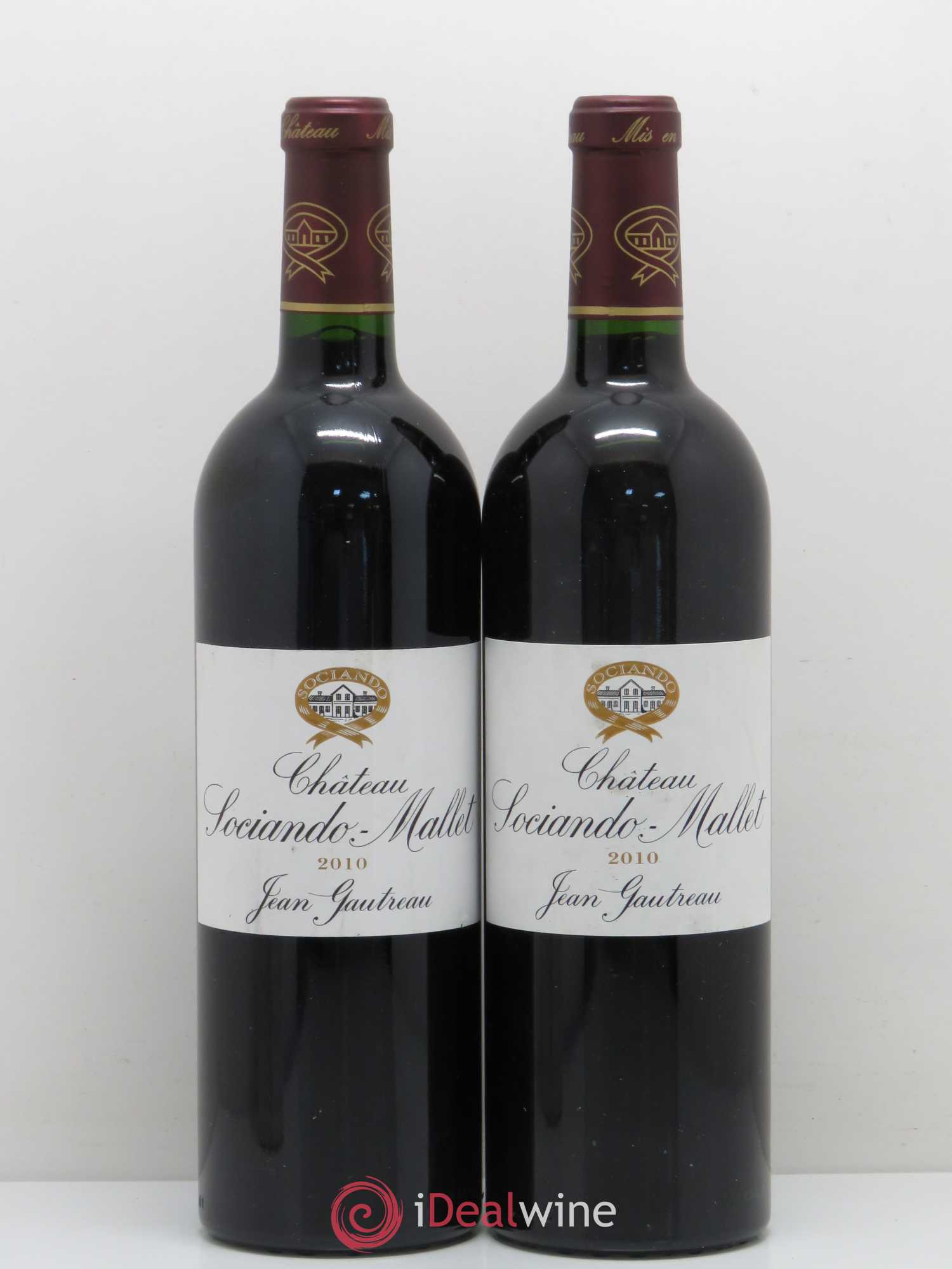 Château Sociando Mallet 2010 - Lot de 2 bouteilles - 0