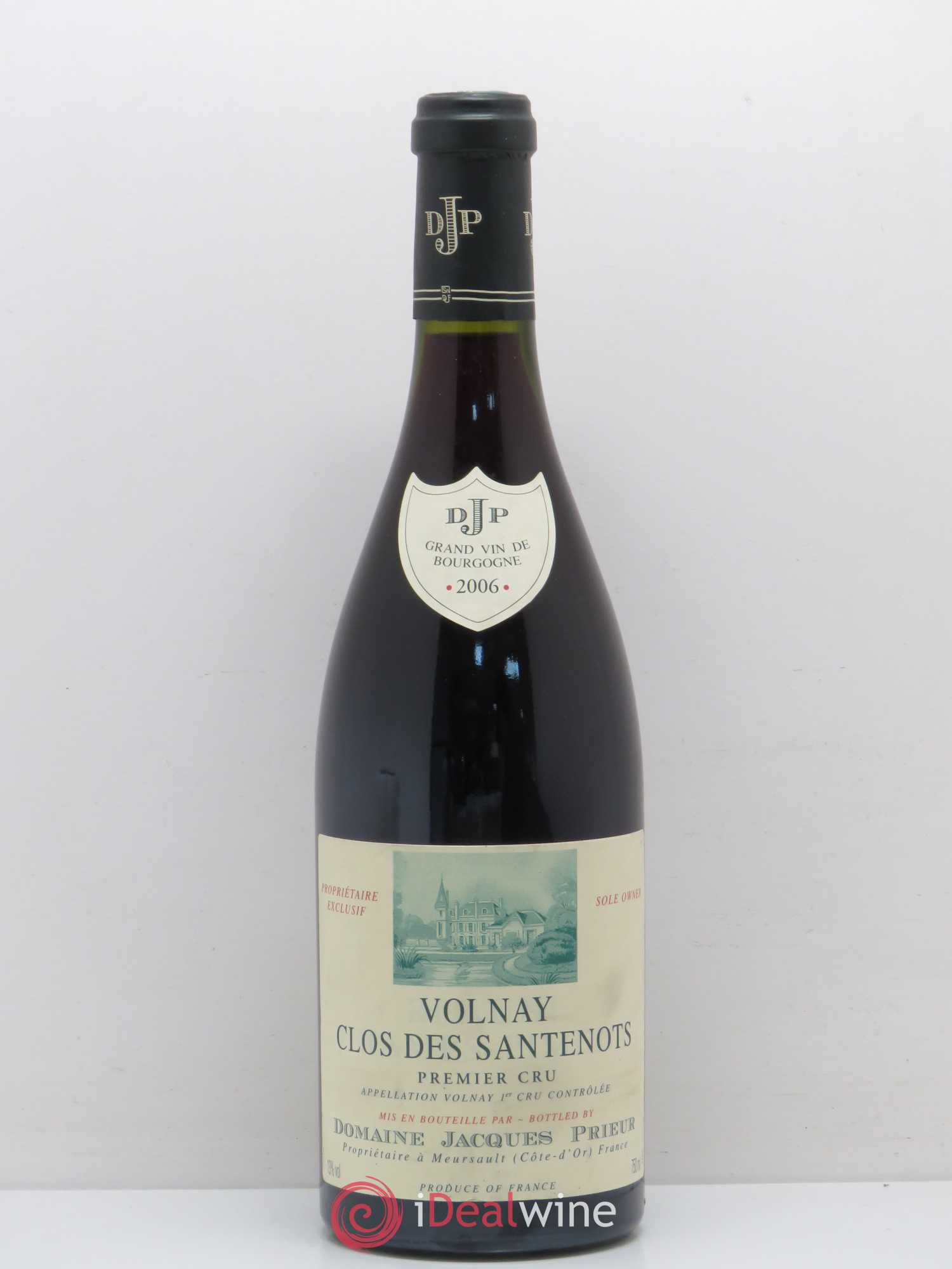 Volnay 1er Cru Clos des Santenots Jacques Prieur (Domaine) 2006 - Lot de 1 bouteille - 0