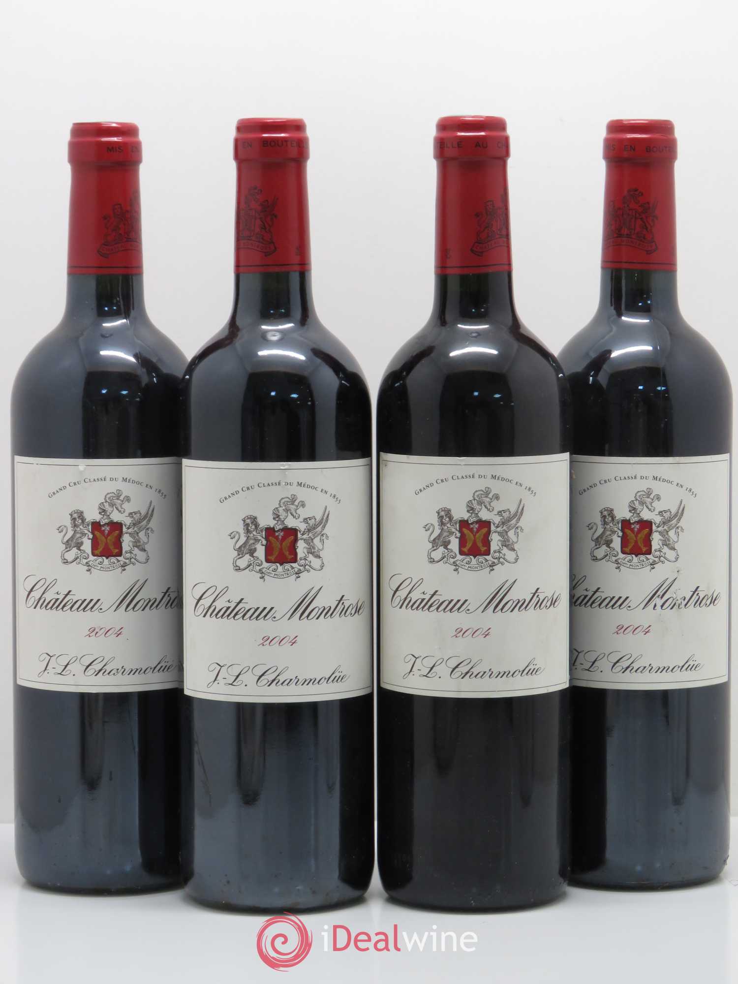 Château Montrose 2ème Grand Cru Classé 2004 - Lot de 4 bouteilles - 0