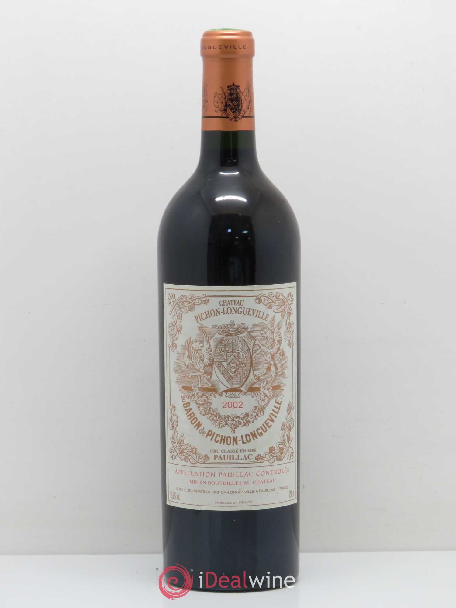 Pichon Longueville Baron 2ème Grand Cru Classé 2002 - Lot de 1 bouteille - 0