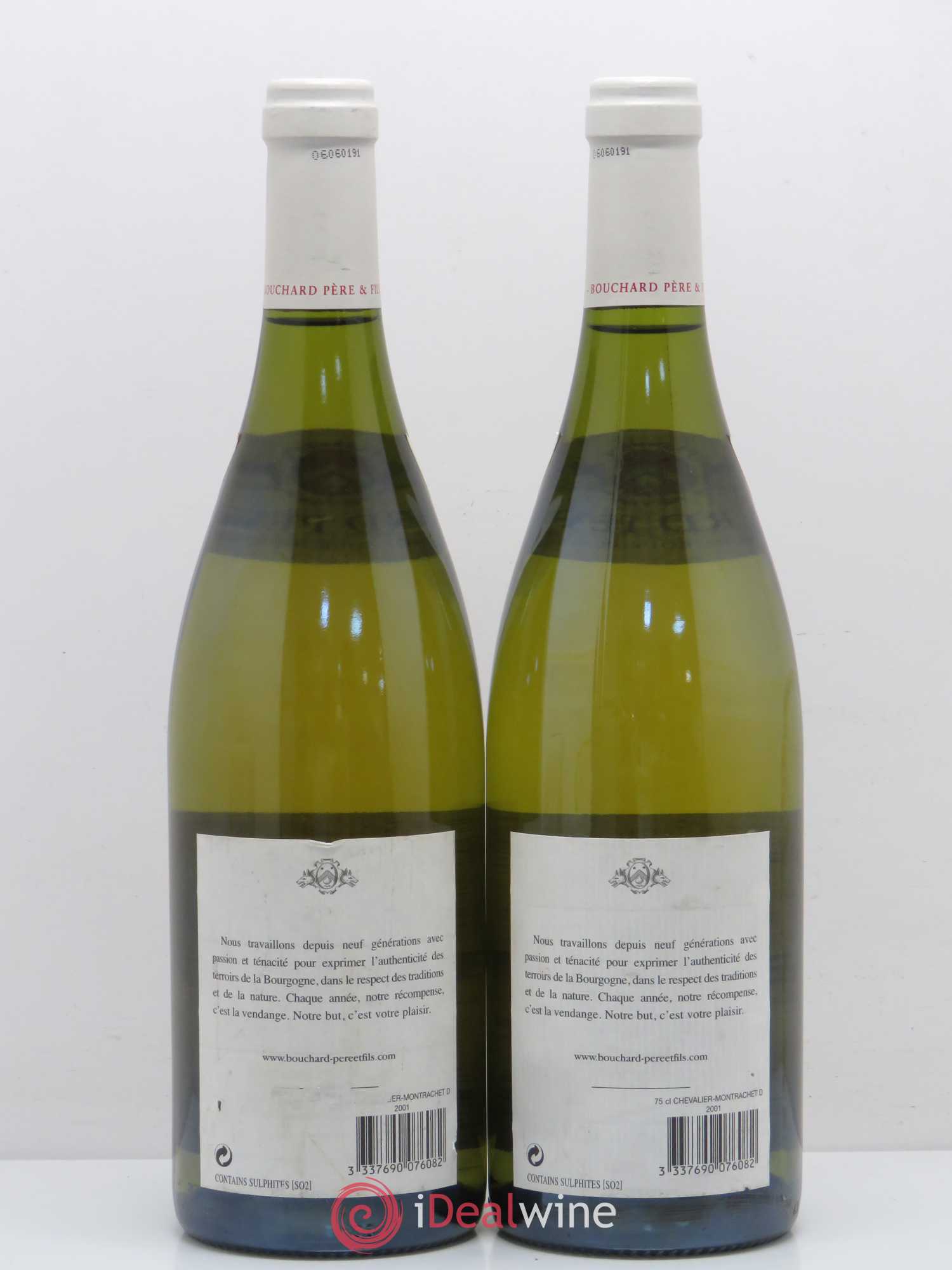 Chevalier-Montrachet Grand Cru Bouchard Père & Fils 2001 - Lot de 2 bouteilles - 1