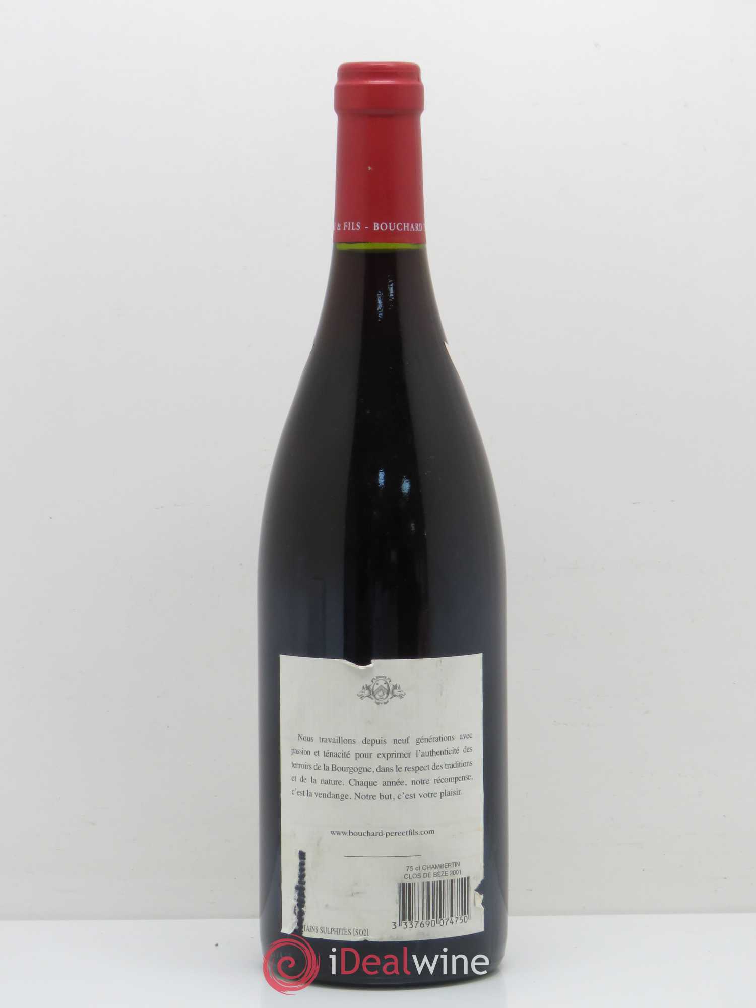 Chambertin Clos de Bèze Grand Cru Bouchard Père & Fils 2001 - Lot de 1 bouteille - 1