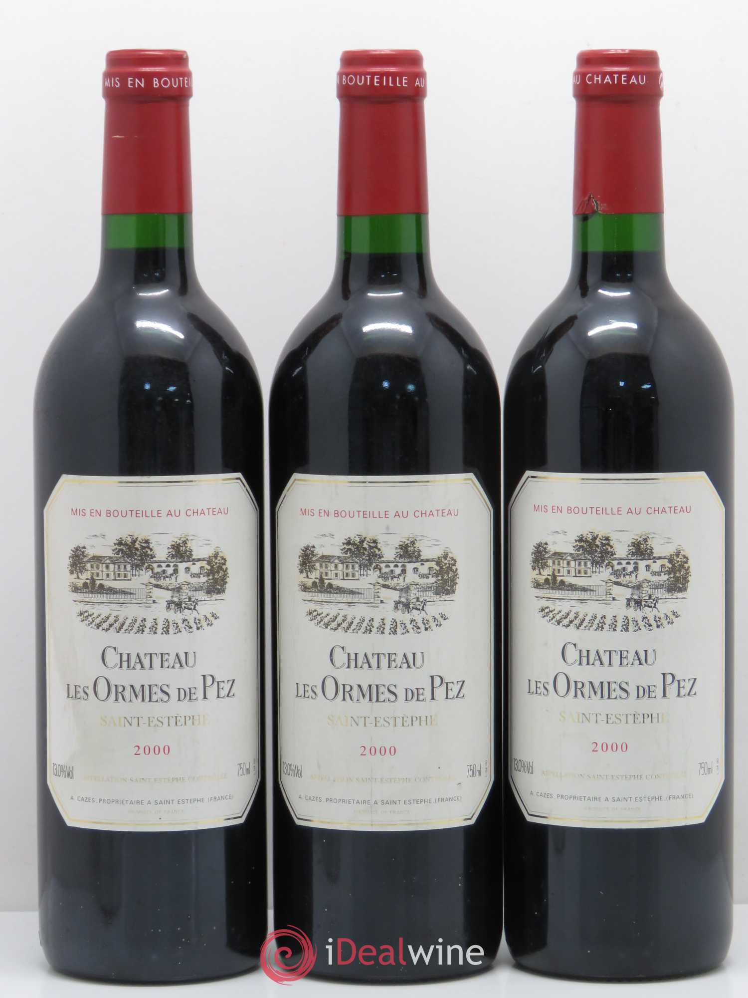 Château les Ormes de Pez 2000 - Lot de 3 bouteilles - 0