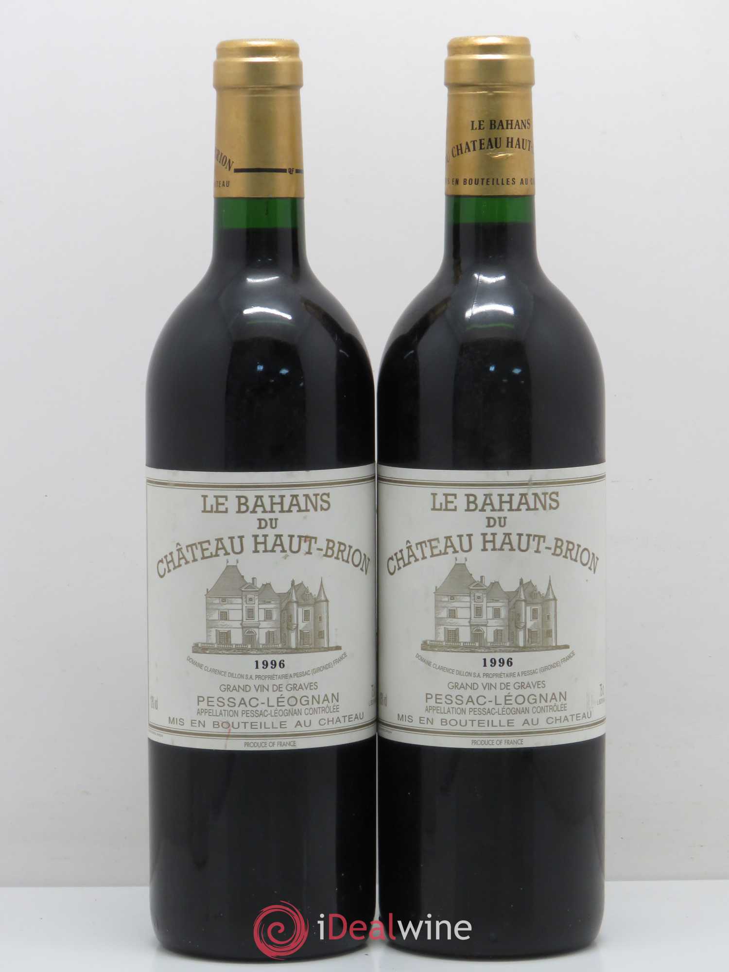 Clarence (Bahans) de Haut-Brion Second Vin 1996 - Lot de 2 bouteilles - 0