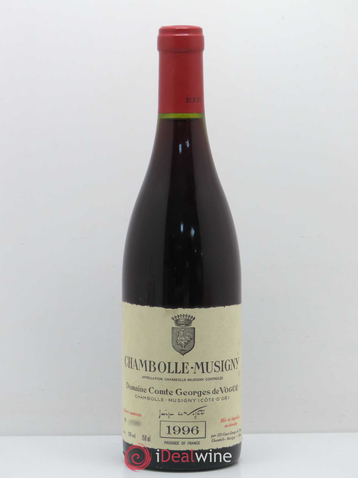 Chambolle-Musigny Comte Georges de Vogüé 1996 - Lot de 1 bouteille - 0