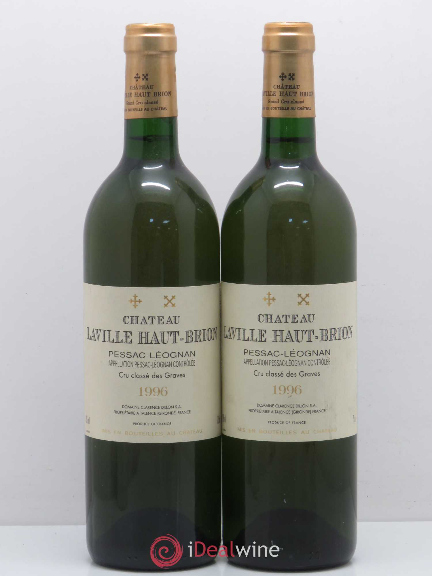 Château Laville Haut-Brion Cru Classé de Graves 1996 - Lot de 2 bouteilles - 0