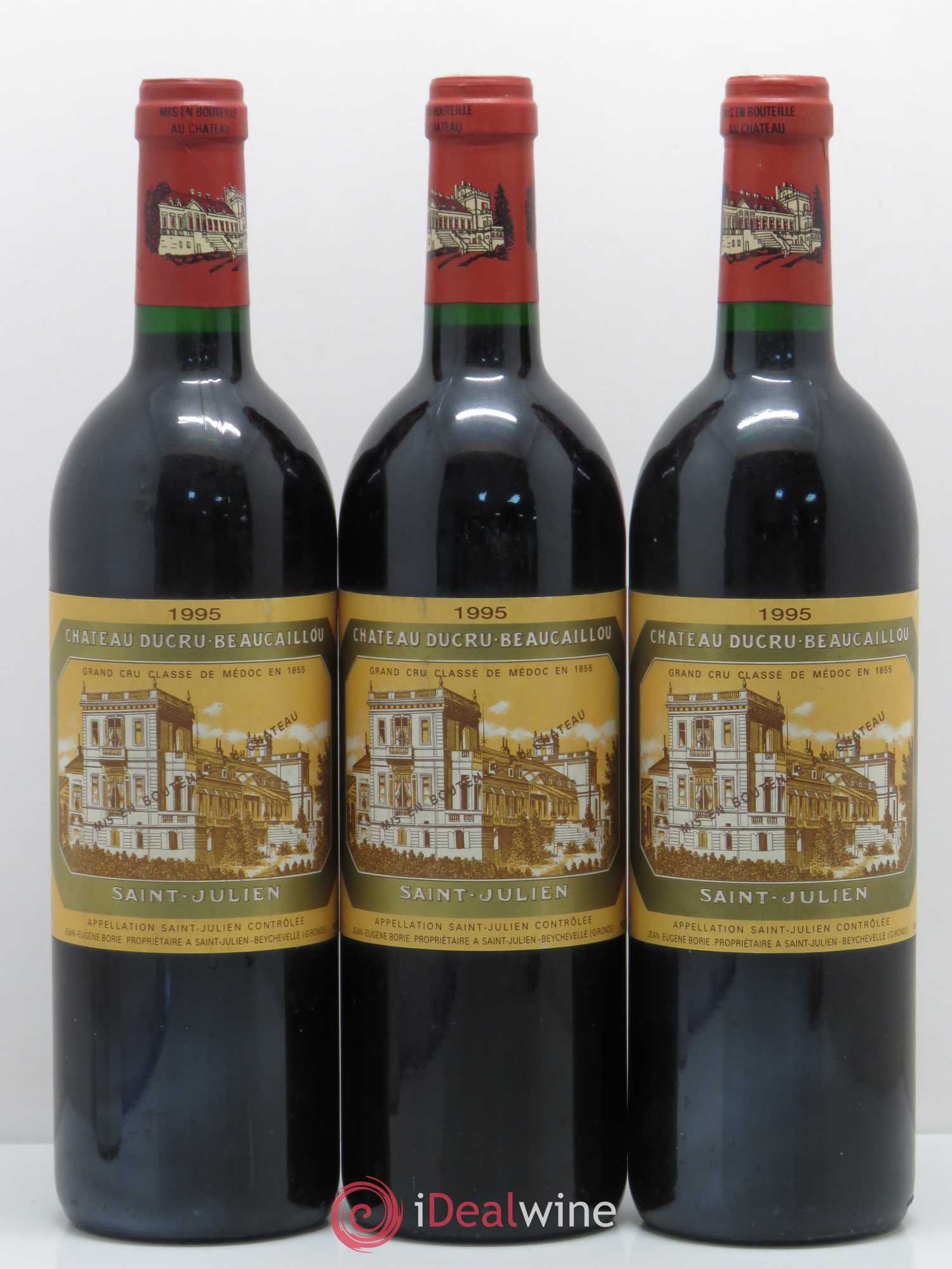 Château Ducru Beaucaillou 2ème Grand Cru Classé 1995 - Lot de 3 bouteilles - 0