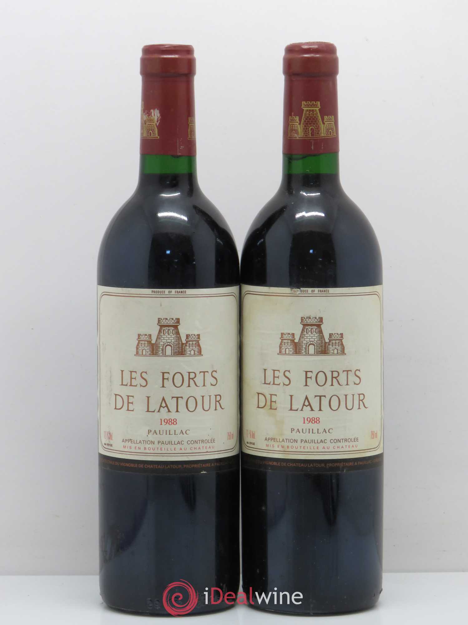 Les Forts de Latour Second Vin 1988 - Lot de 2 bouteilles - 0