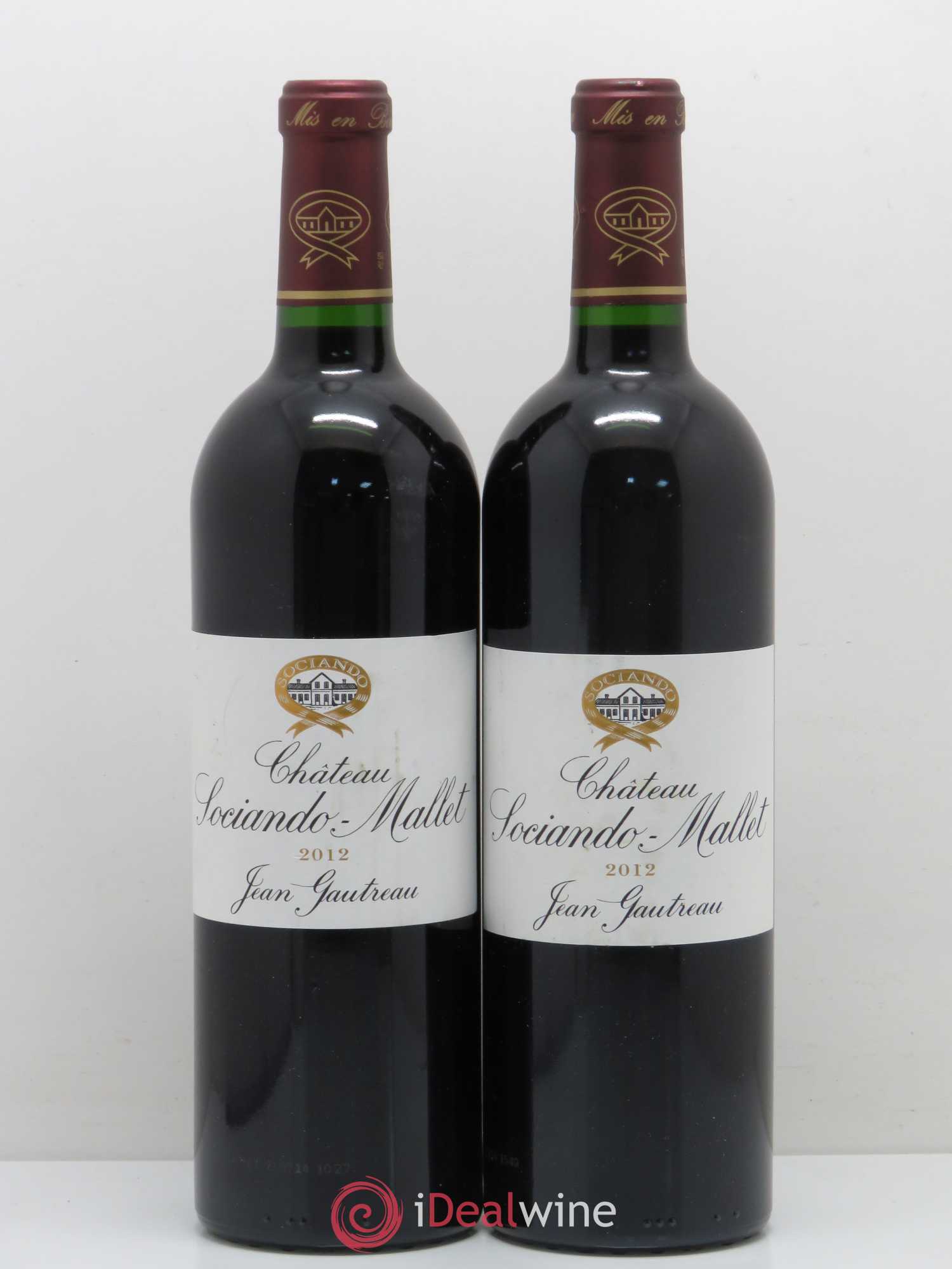 Château Sociando Mallet 2012 - Lot de 2 bouteilles - 0