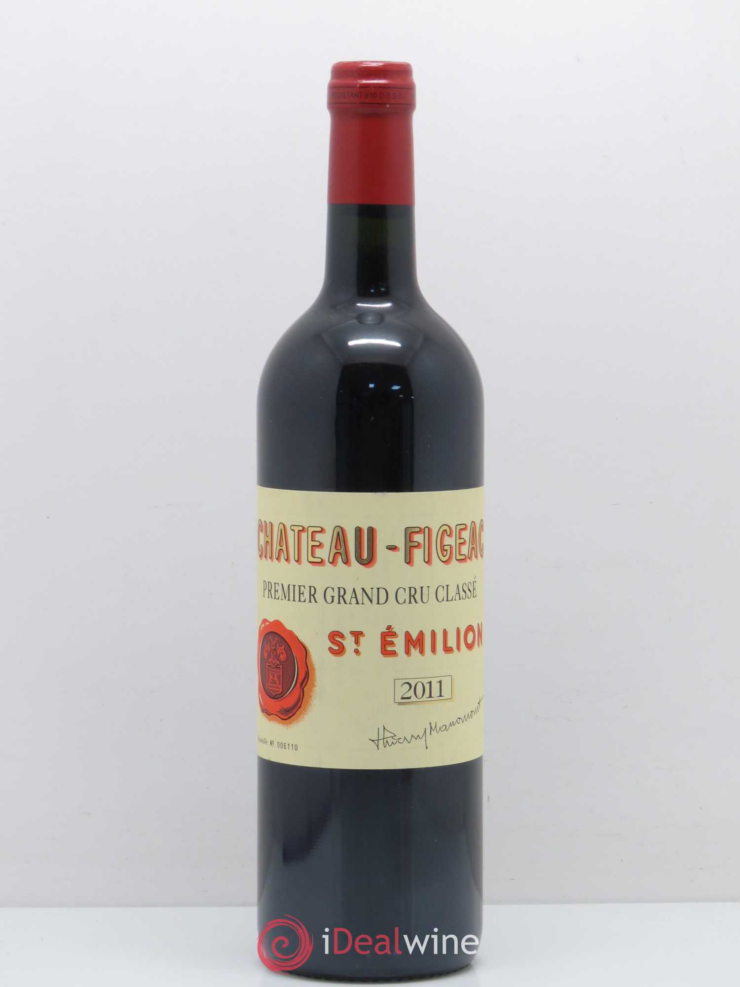 Château Figeac 1er Grand Cru Classé A 2011 - Lot de 1 bouteille - 0