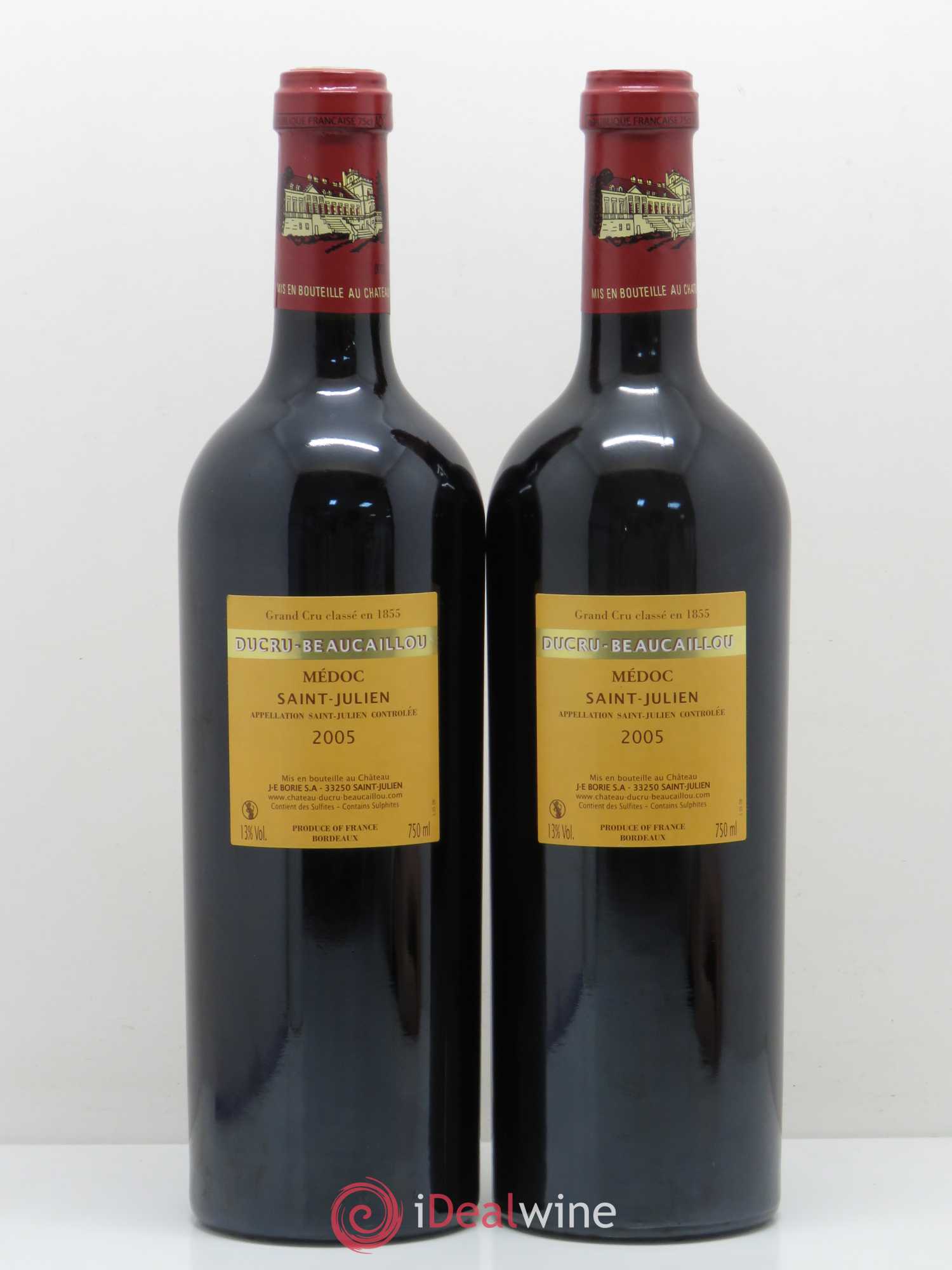 Château Ducru Beaucaillou 2ème Grand Cru Classé 2005 - Lot de 2 bouteilles - 1