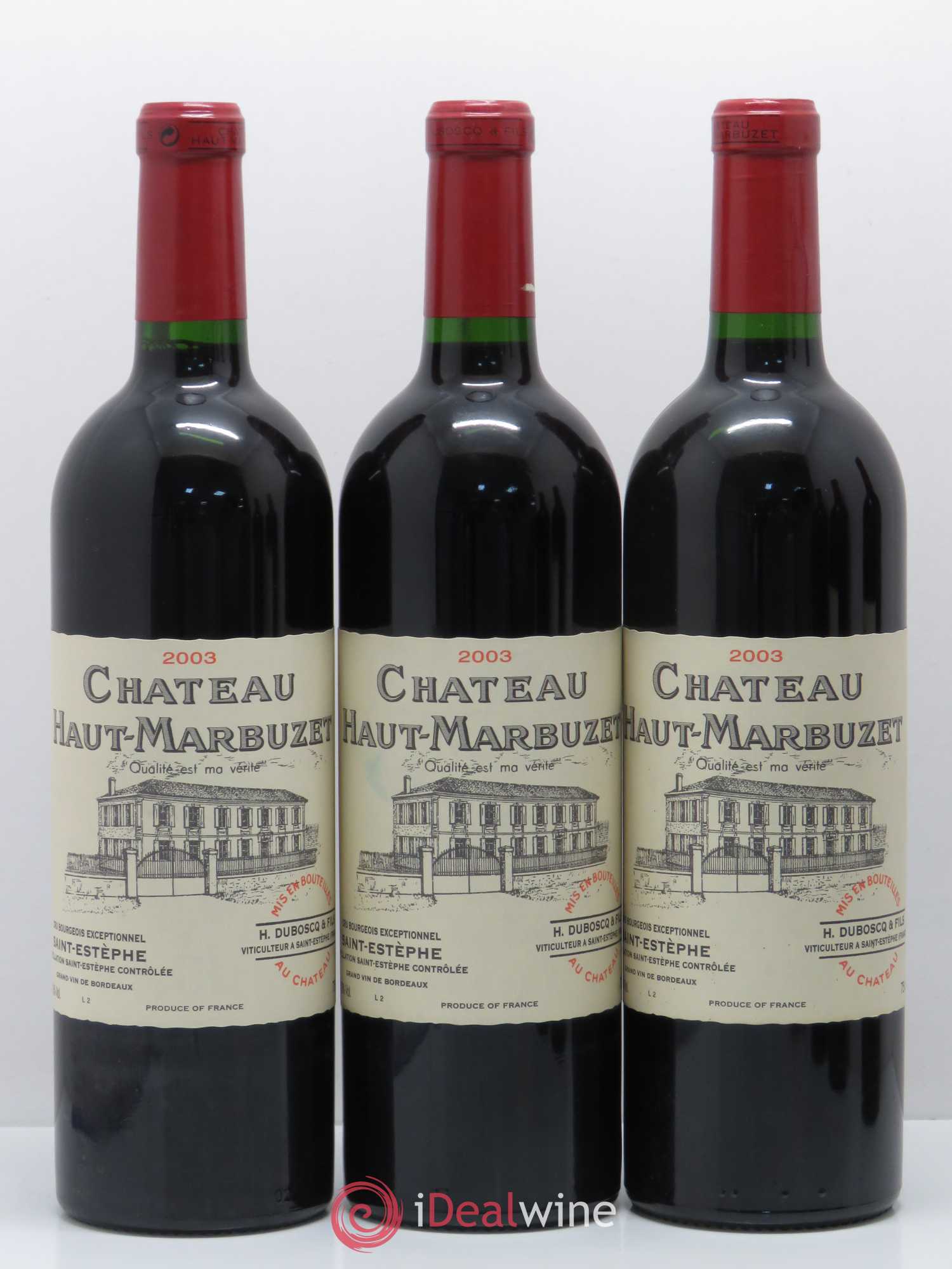 Château Haut Marbuzet 2003 - Lot de 6 bouteilles - 2